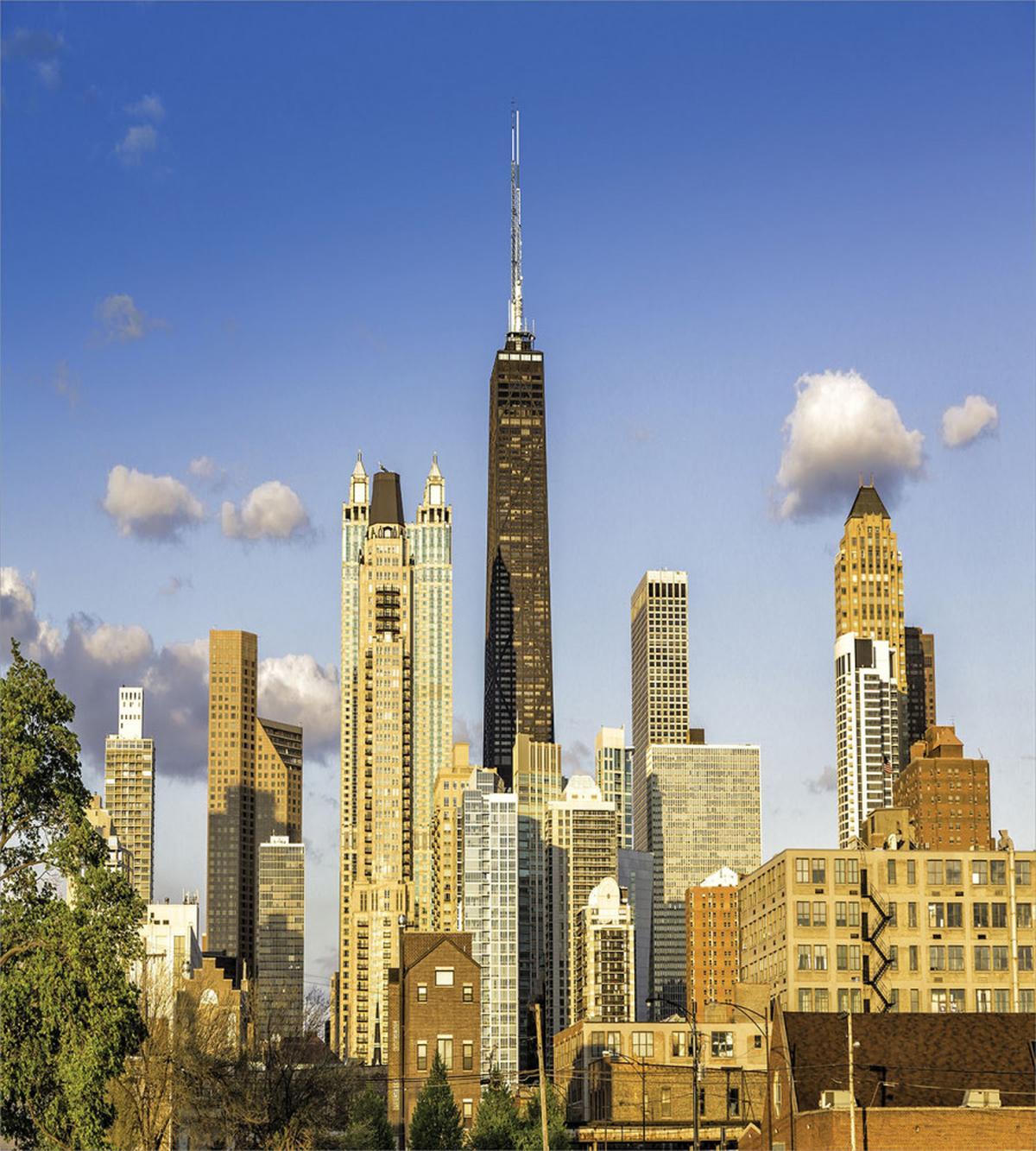 Downtown Chicago Panorama — Pattern