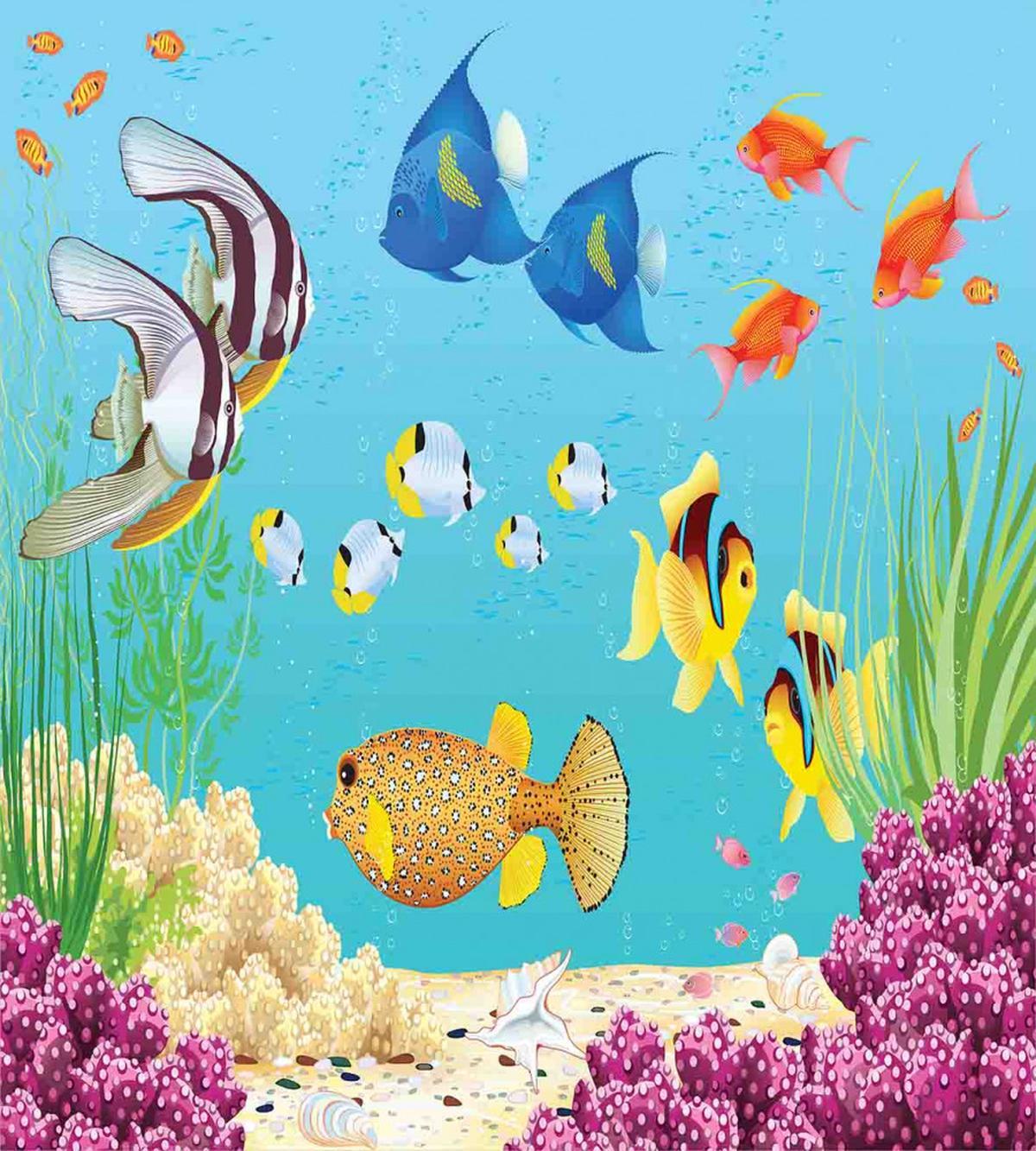 Cartoon Underwater Theme — Pattern