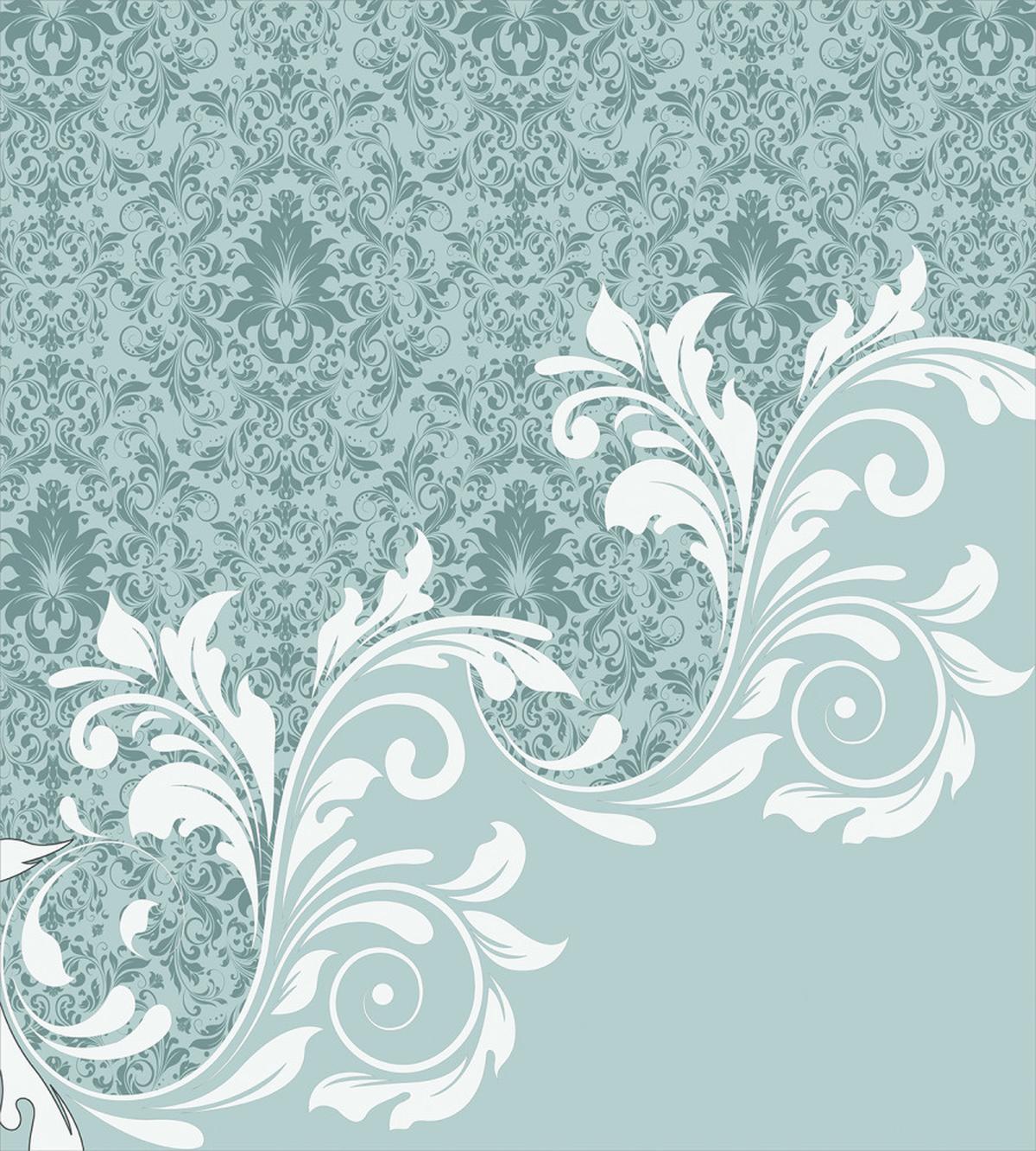 Retro Floral Ivy Swirls — Pattern