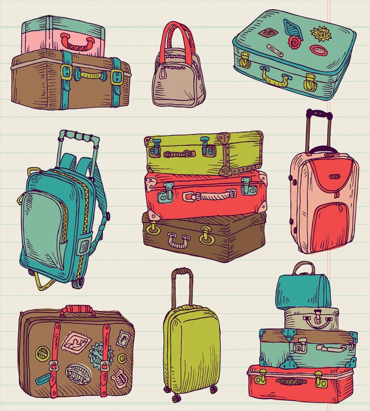 Colorful Suitcases — Pattern