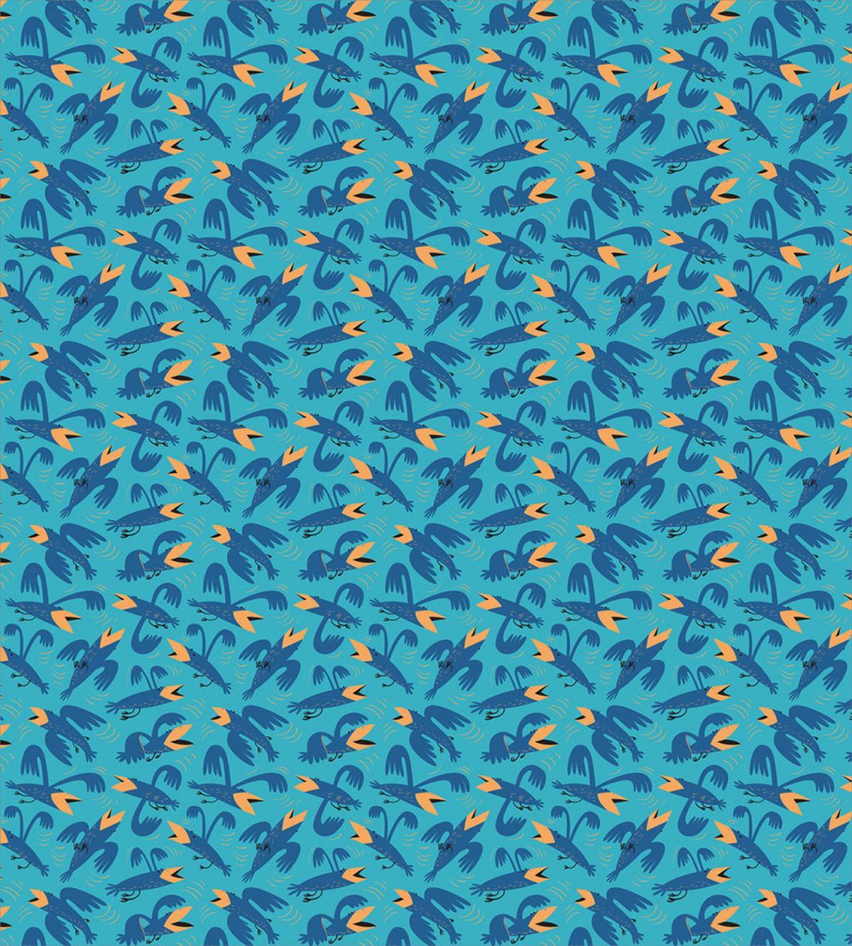 Surreal and Whimsical Birdies — Pattern