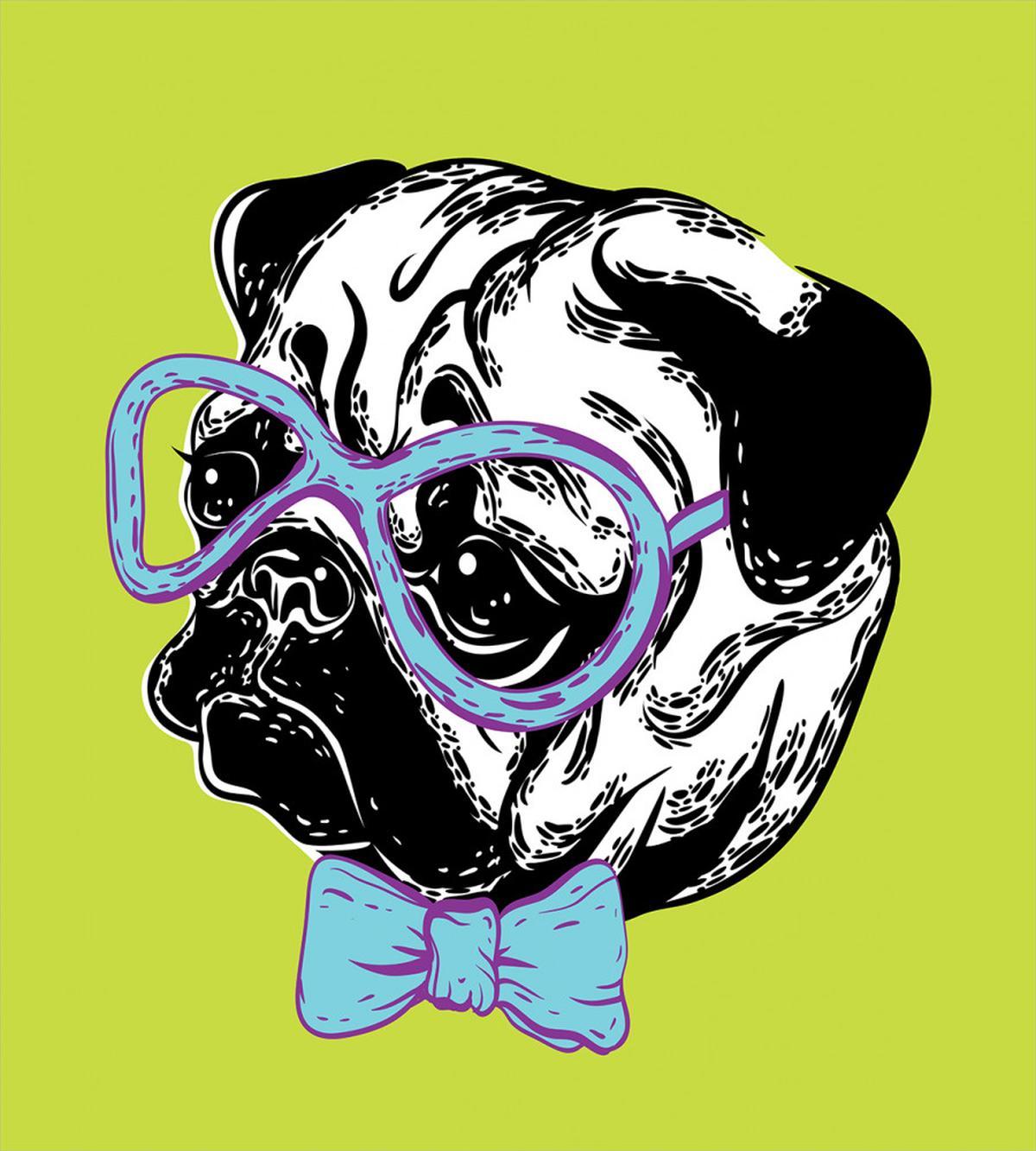Pug with a Bow Tie — Pattern