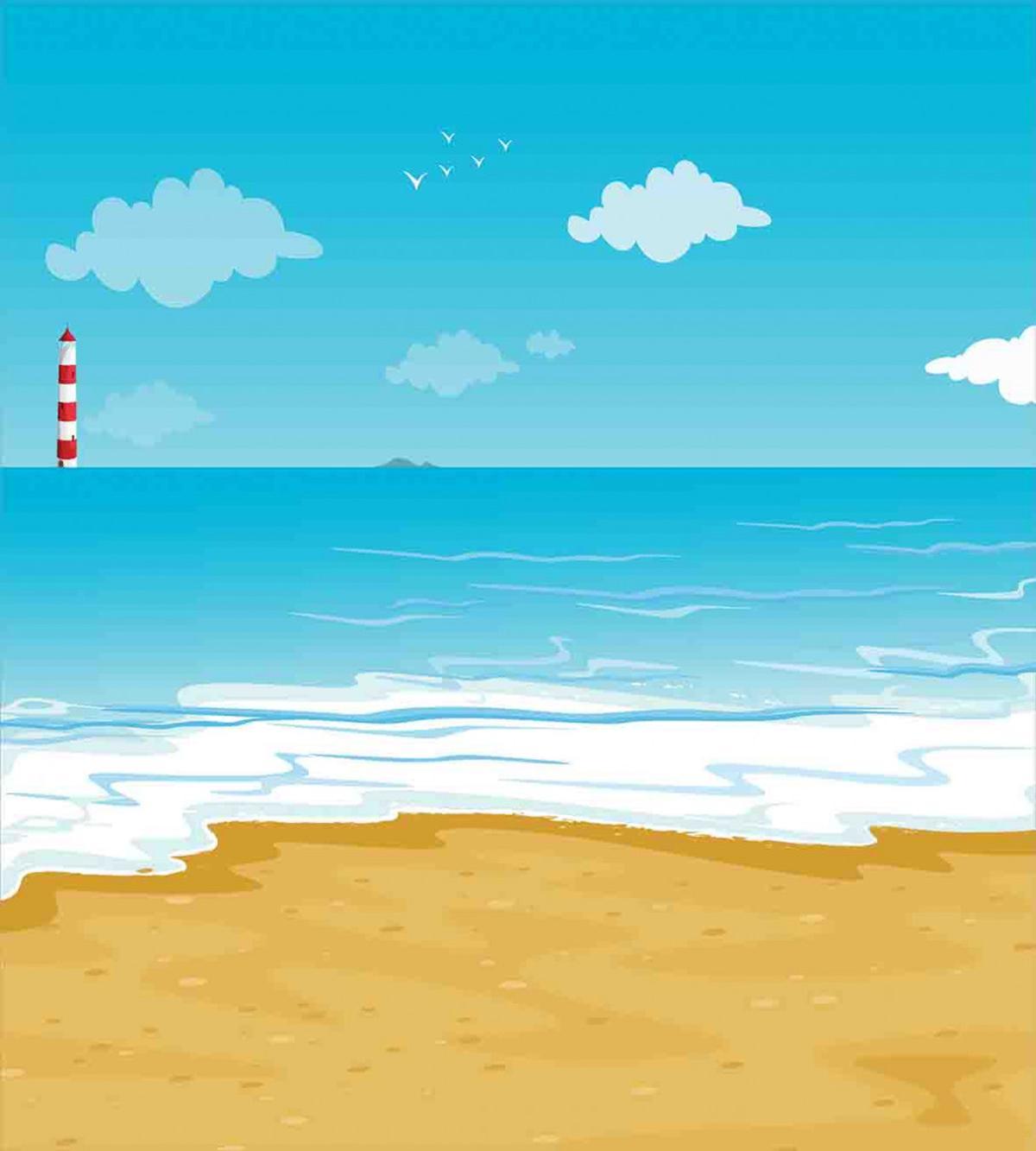 Sandy Beach Ocean — Pattern