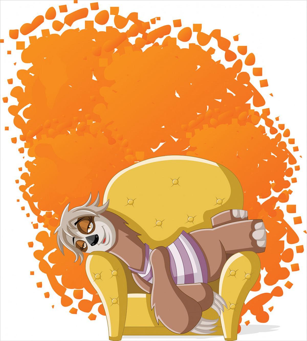 Lazy Female on the Couch — Pattern