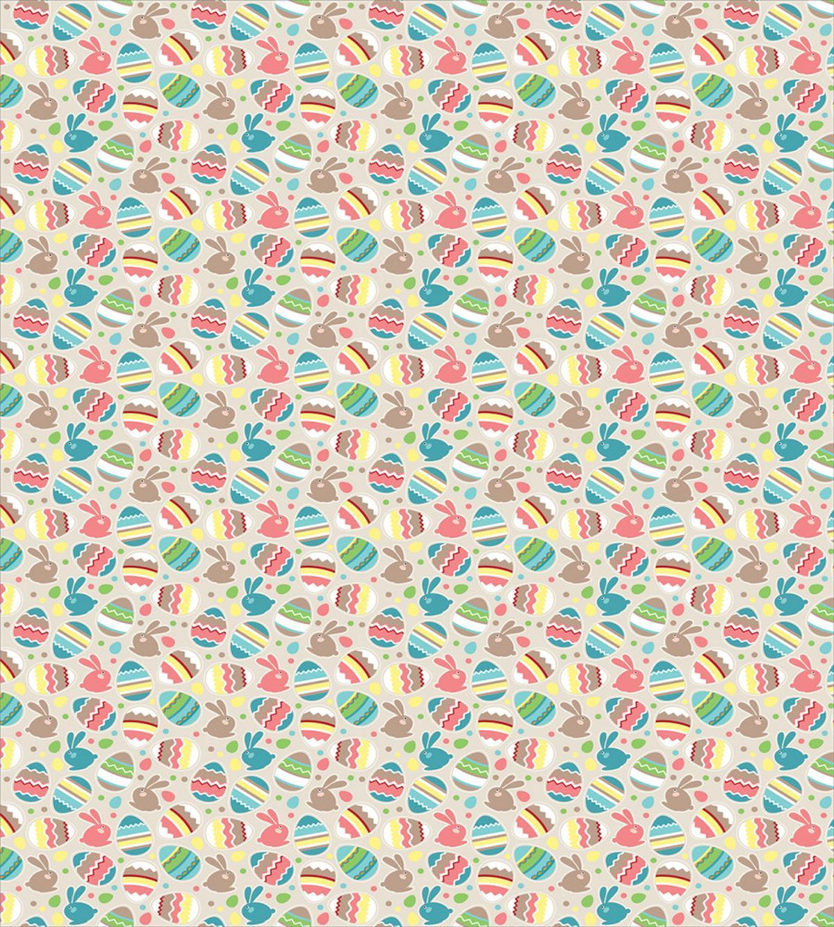 Cartoon Bunnies Dots — Pattern