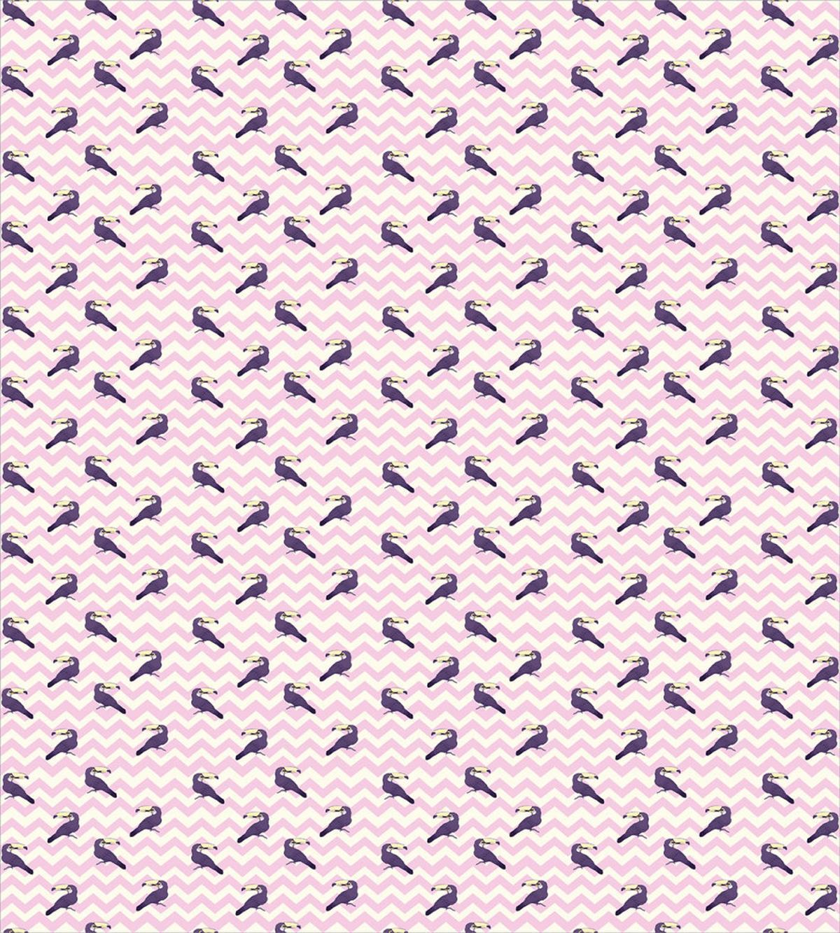 Toucan Birds on Chevrons — Pattern