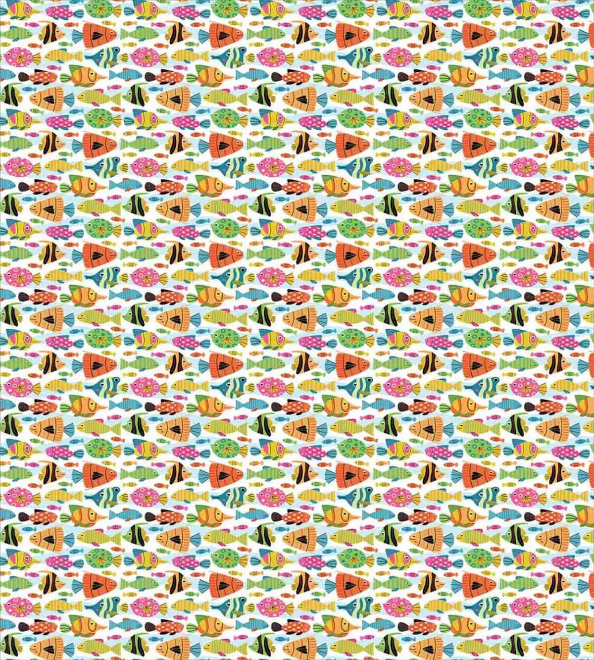 Colorful Cartoon Fish — Pattern