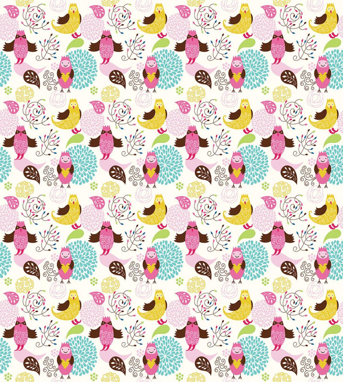 Vivid Flora Birds — Pattern