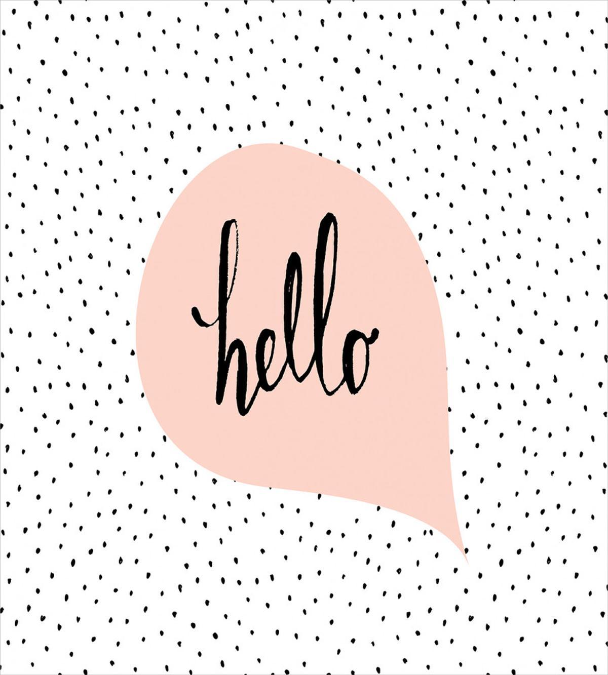 Pale Pink Speech Bubble — Pattern