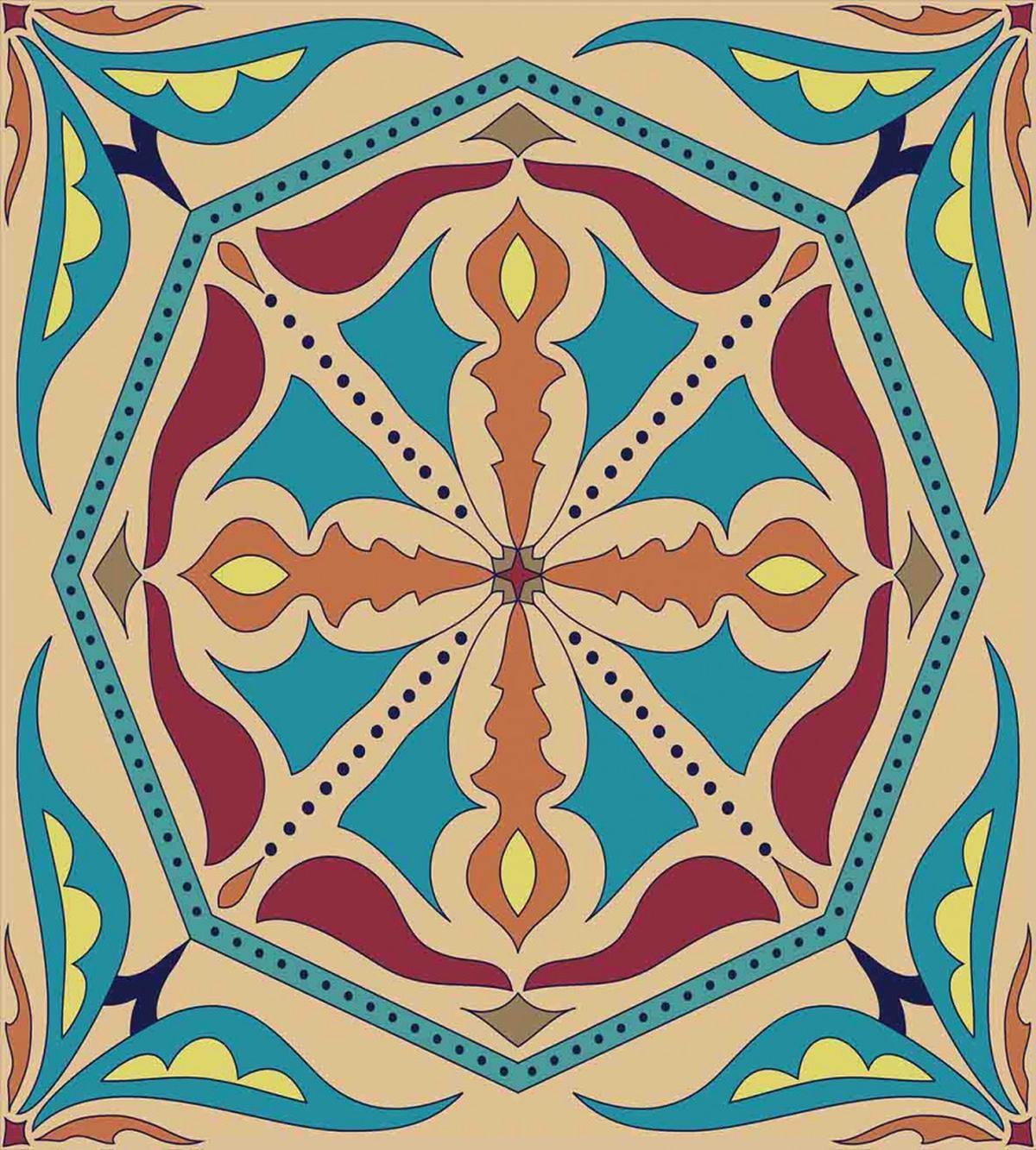 Azulejo Talavera — Pattern