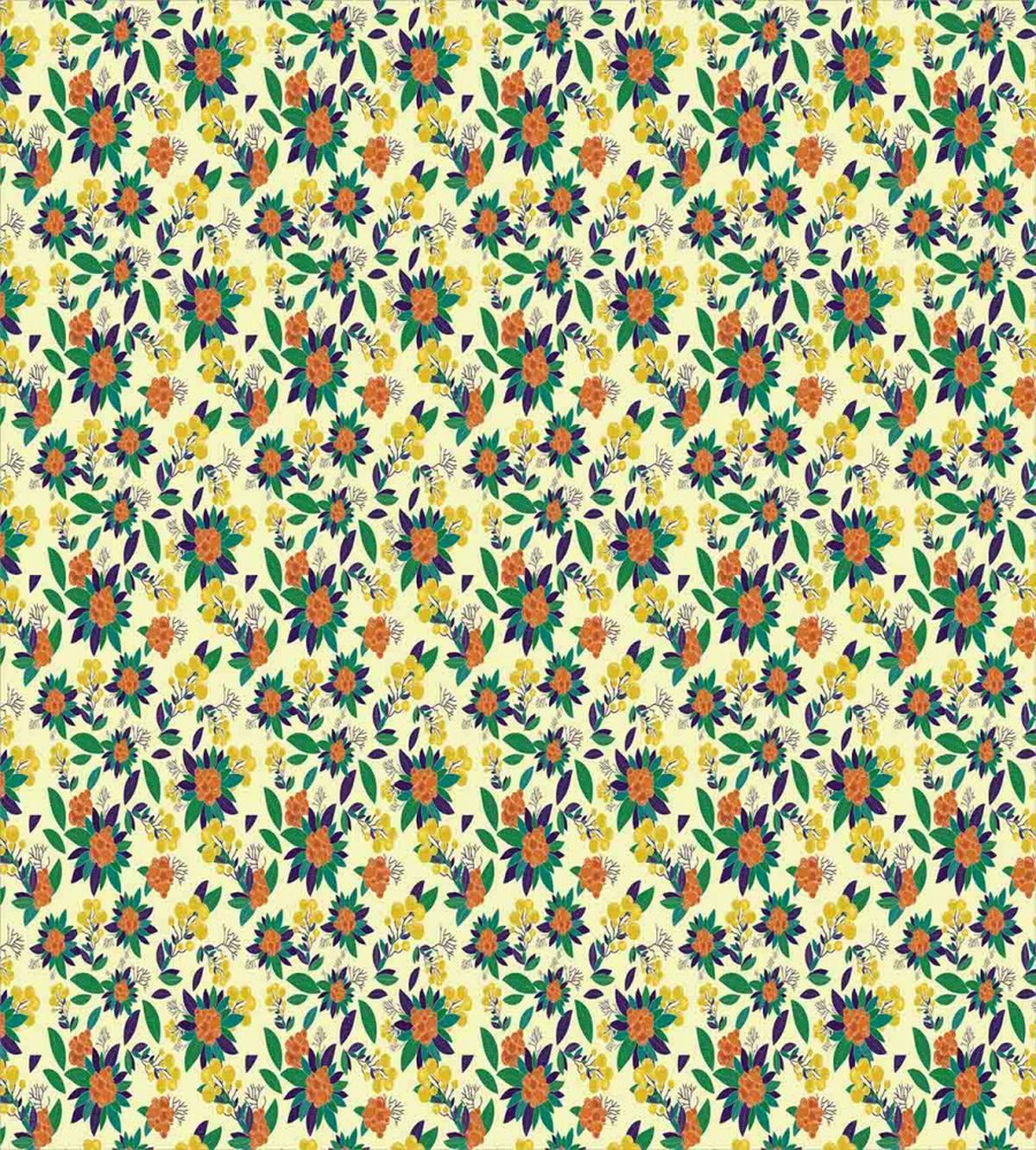 Floral Composition Berry — Pattern