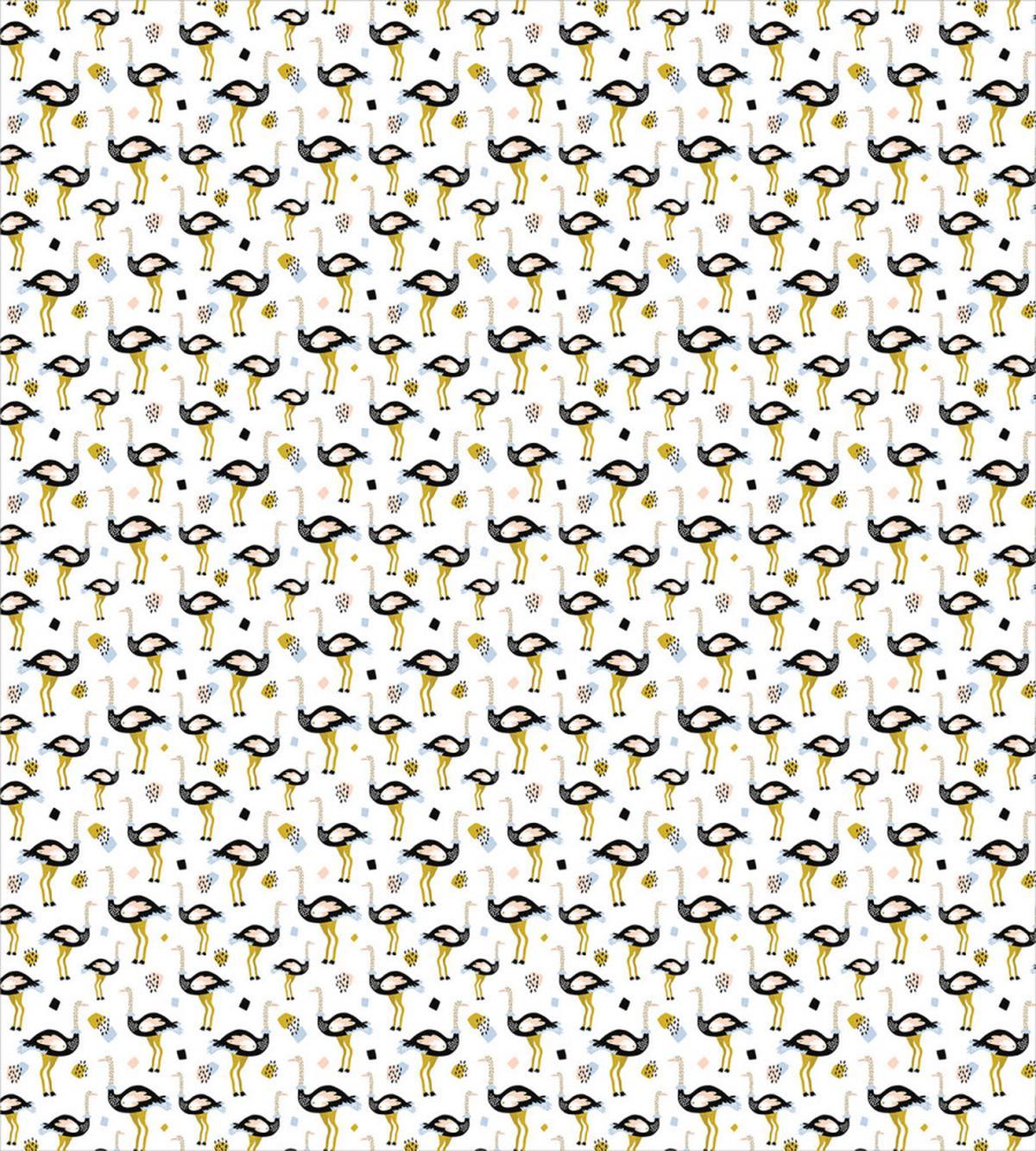 Exotic Birds in Doodle Art — Pattern