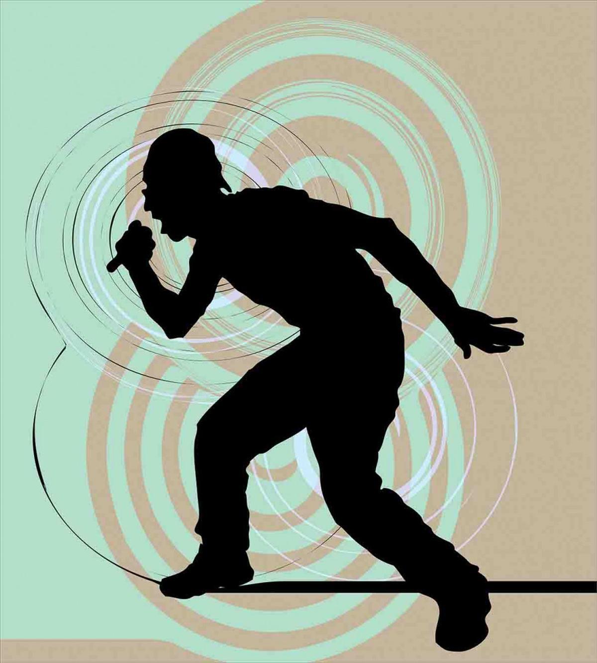 Rapper with Microphone — Pattern