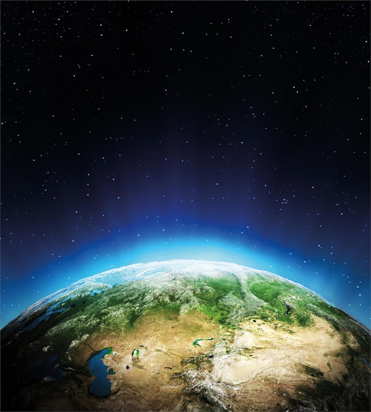 Russia from Space Sky — Pattern