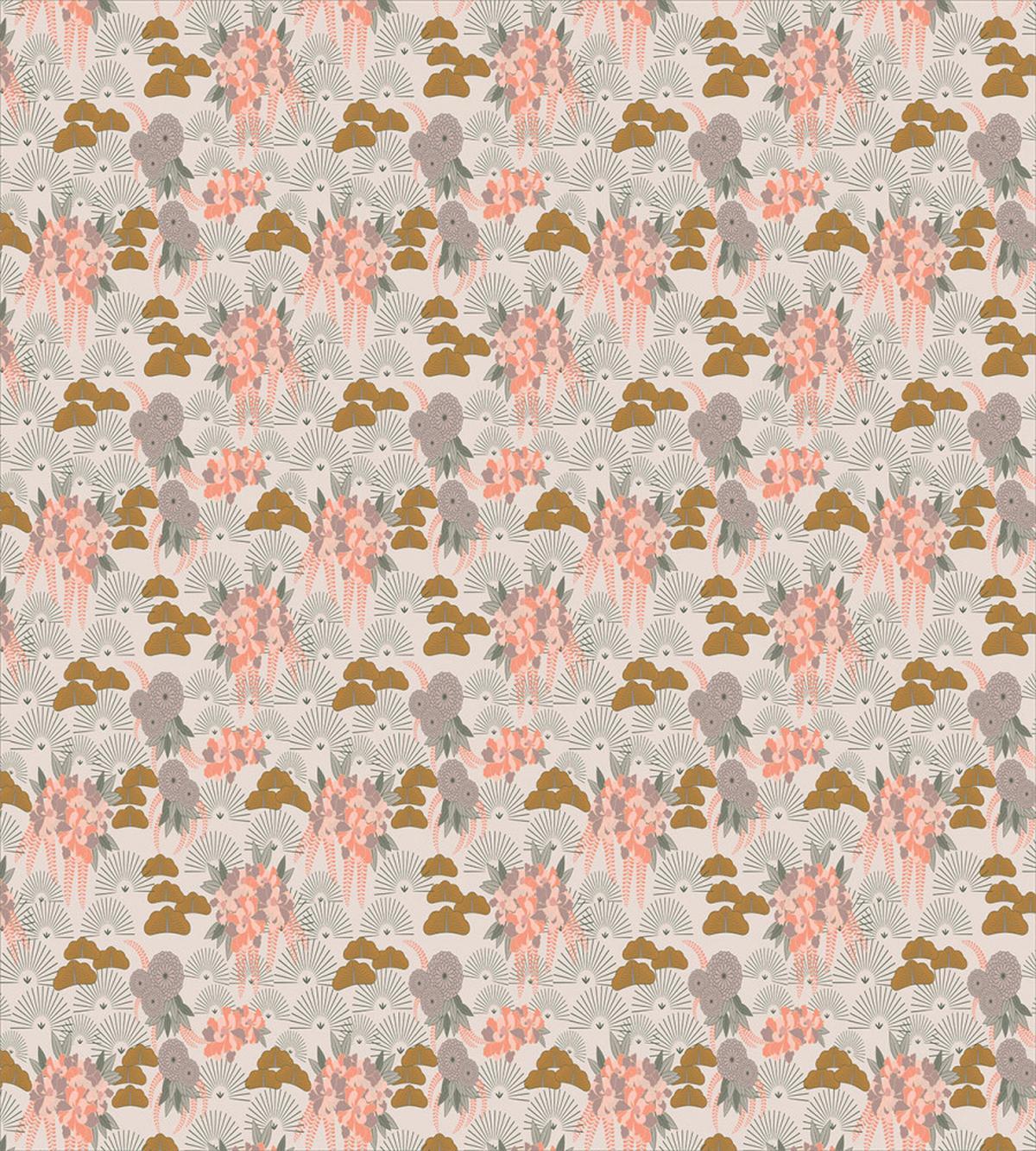 Aster Flowers Scene — Pattern
