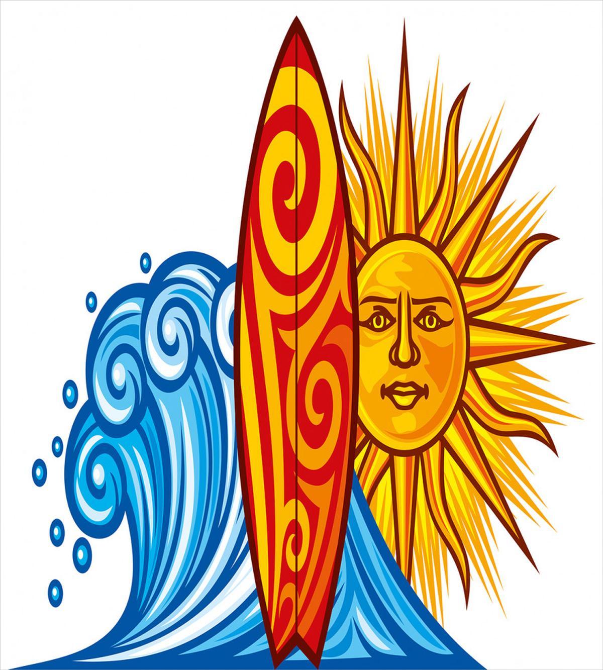 Ocean Wave Sun — Pattern
