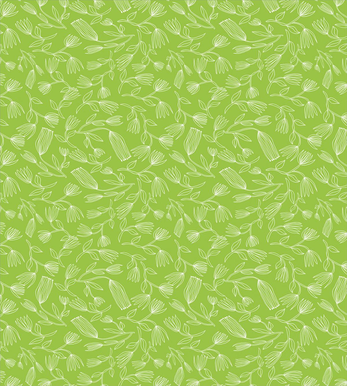 Simplistic Outline Flowers — Pattern