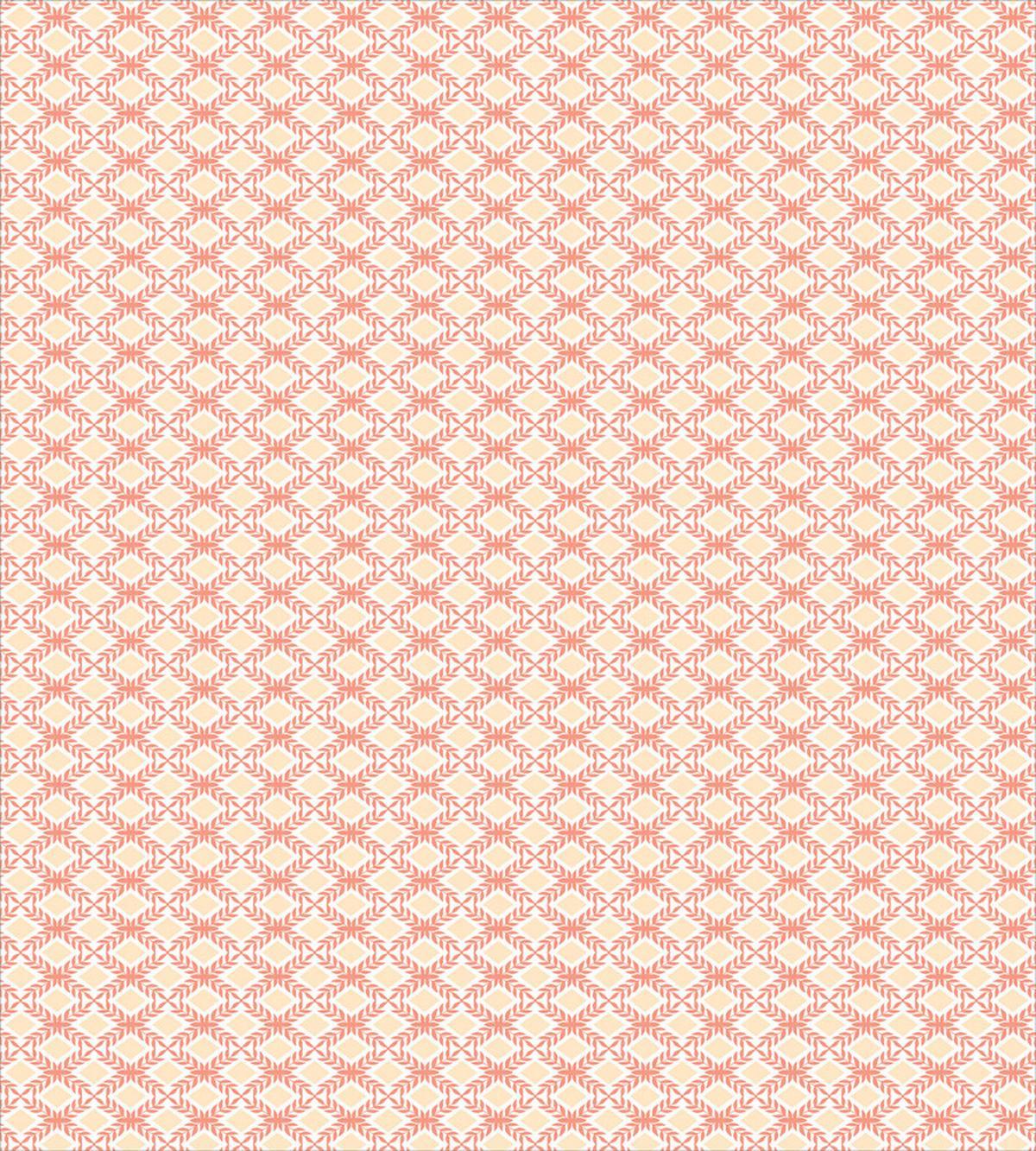 Ornate Squares Leaves — Pattern