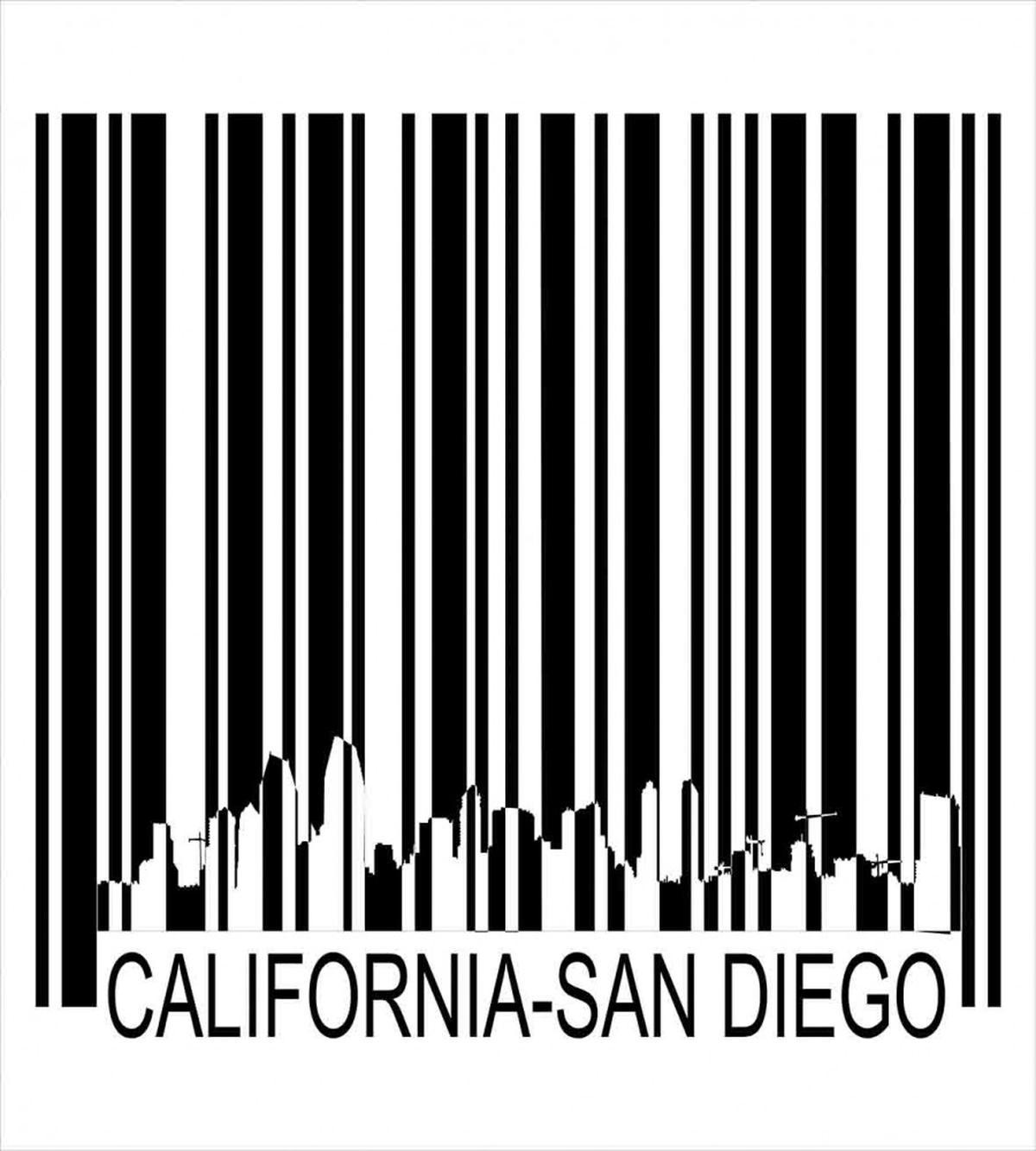 Barcode City Buildings — Pattern