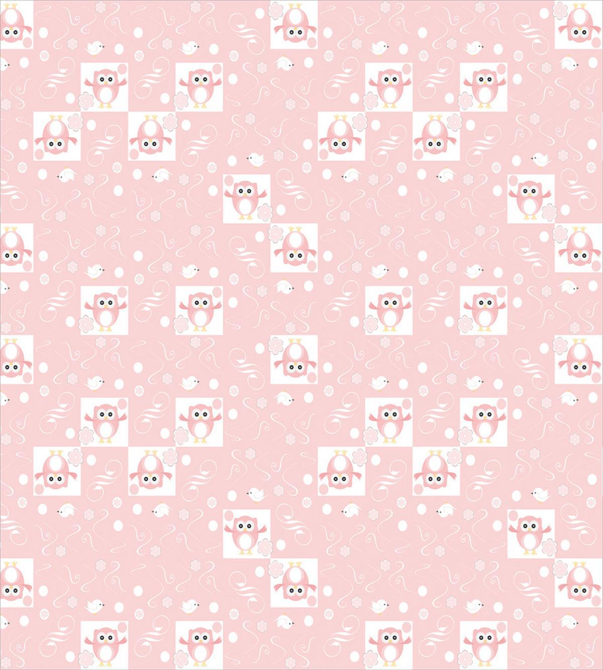 Pink Owls Birds Floral — Pattern