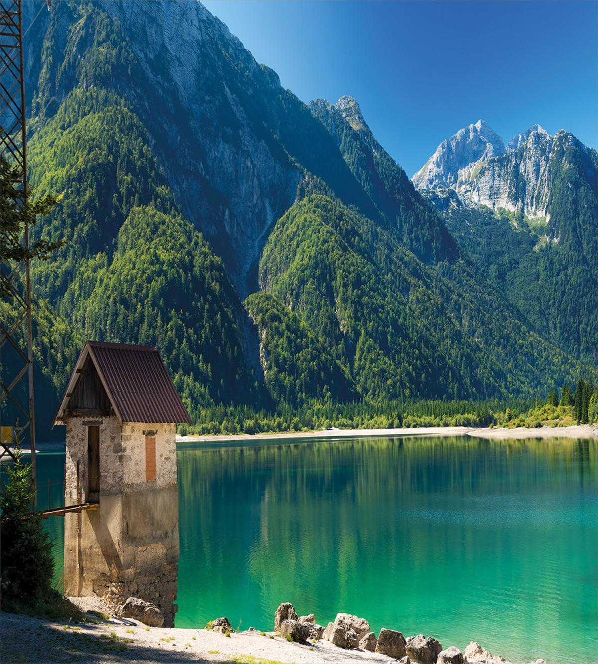 Predil Alpine Lake Alps — Pattern