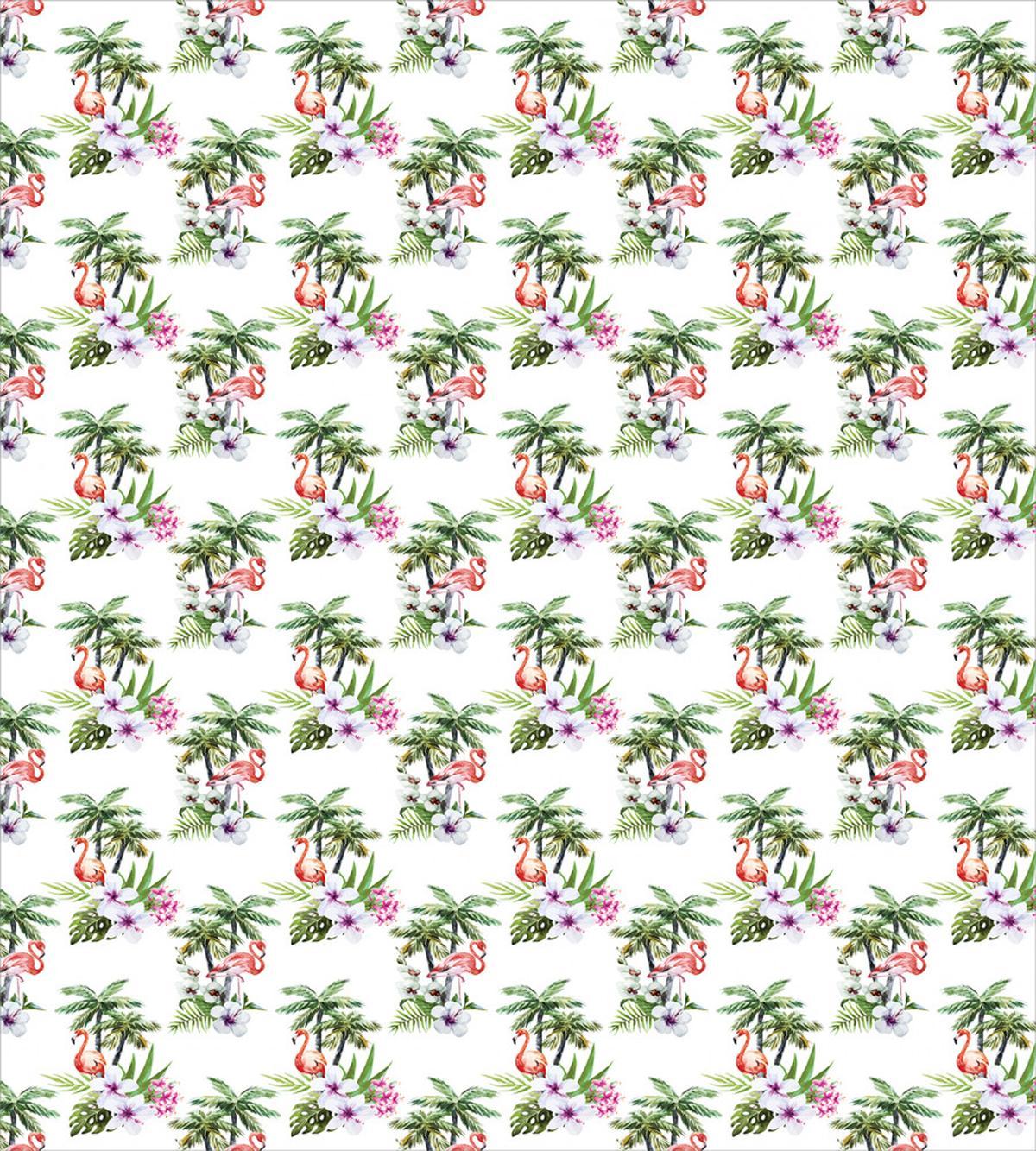 Flamingo Hibiscus Art — Pattern