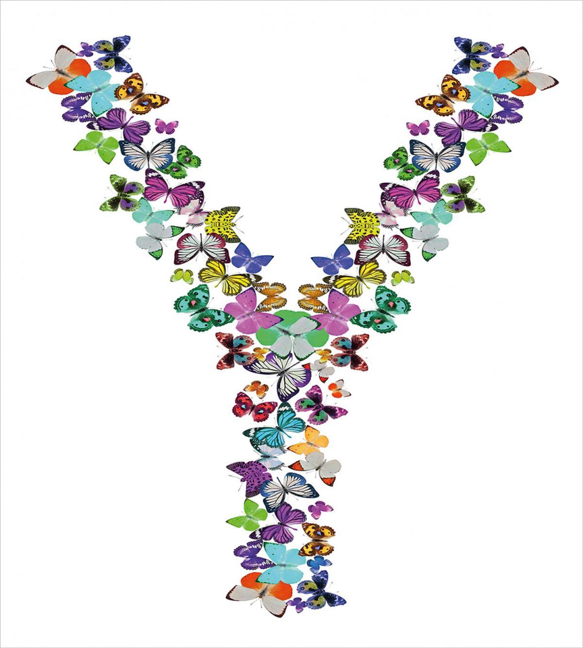 Vibrant Butterflies Y — Pattern