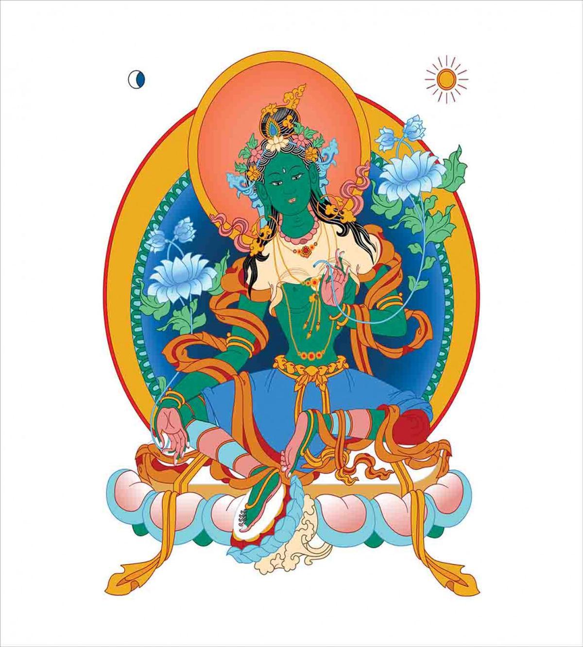 Sacred Female Figure — Pattern