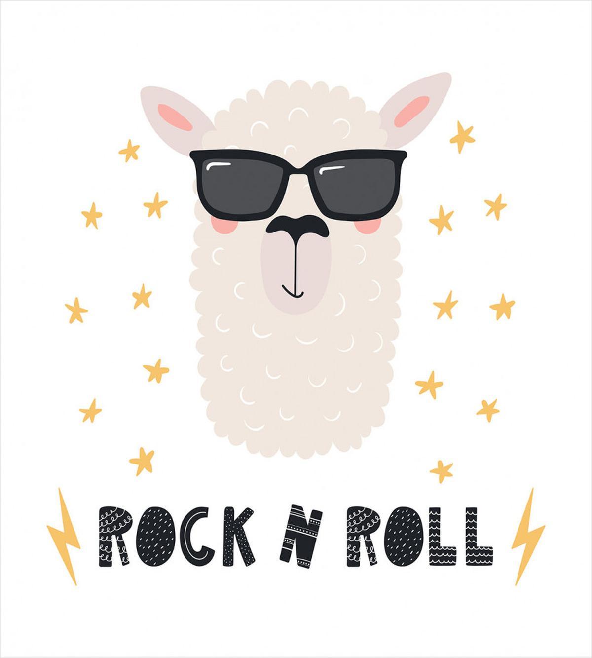 Funny Llama Portrait — Pattern