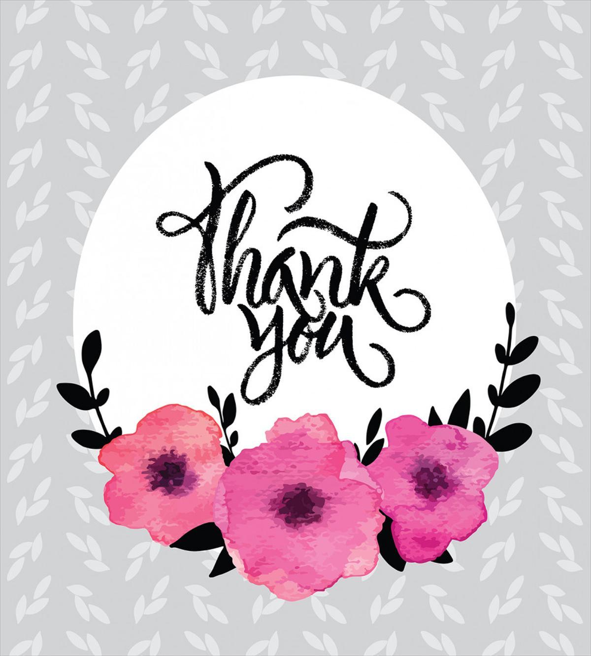 Thank You Words Rounded — Pattern