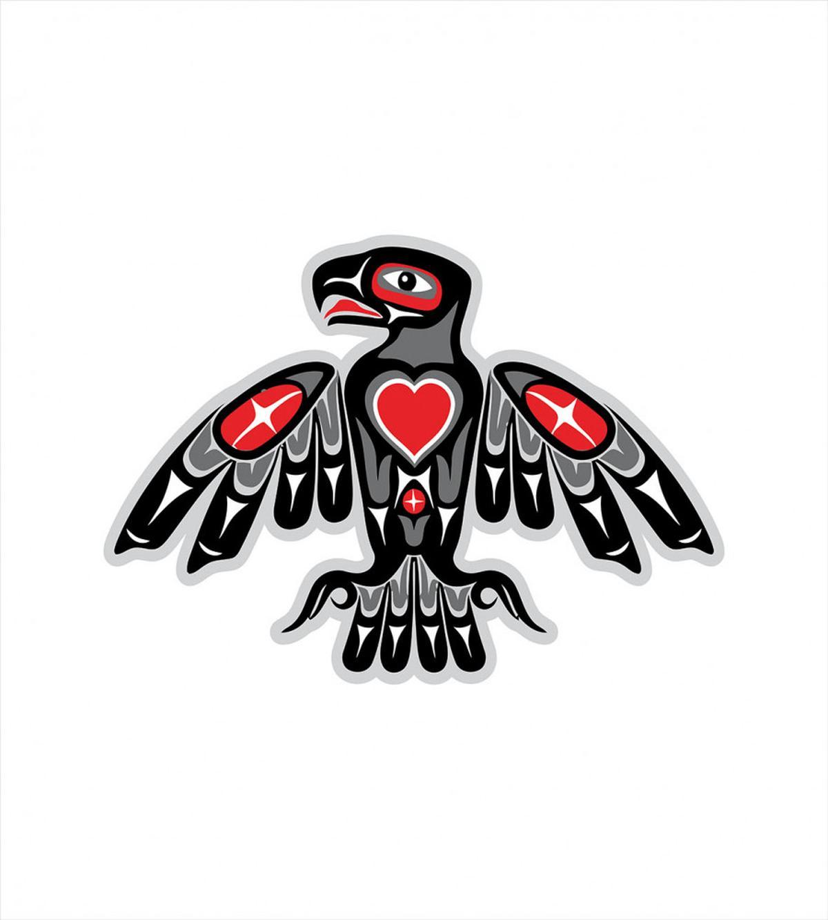 Indigenous Totem Bird Art — Pattern