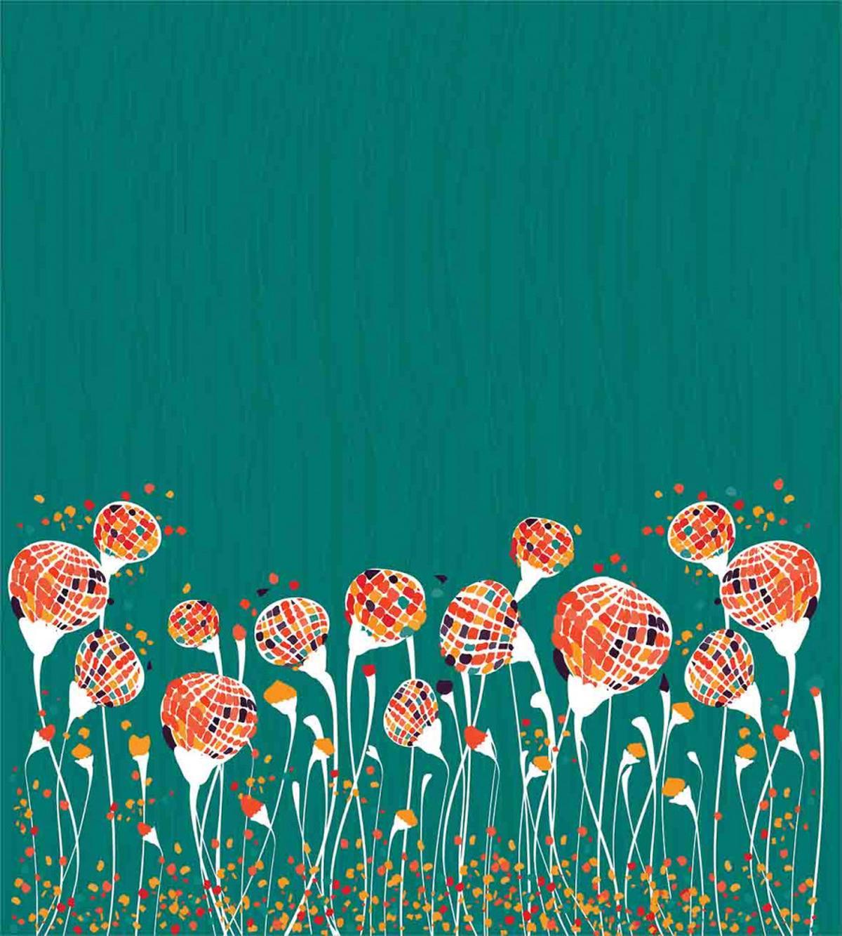 Modern Spring Flowers — Pattern