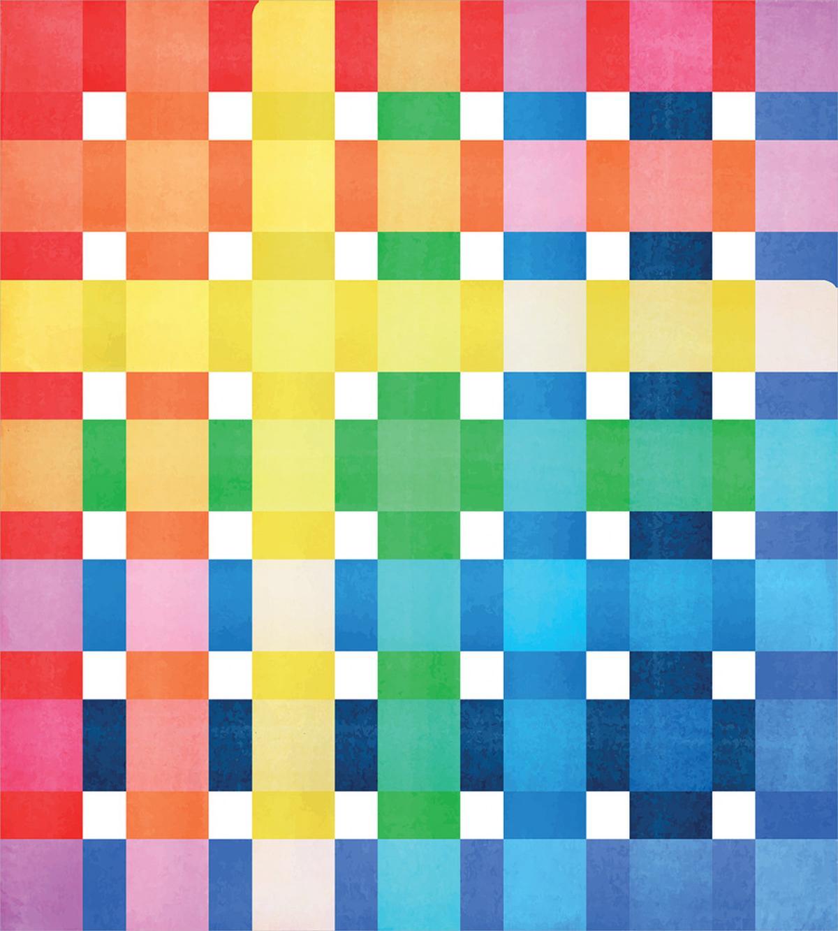 Rainbow Squares Art — Pattern