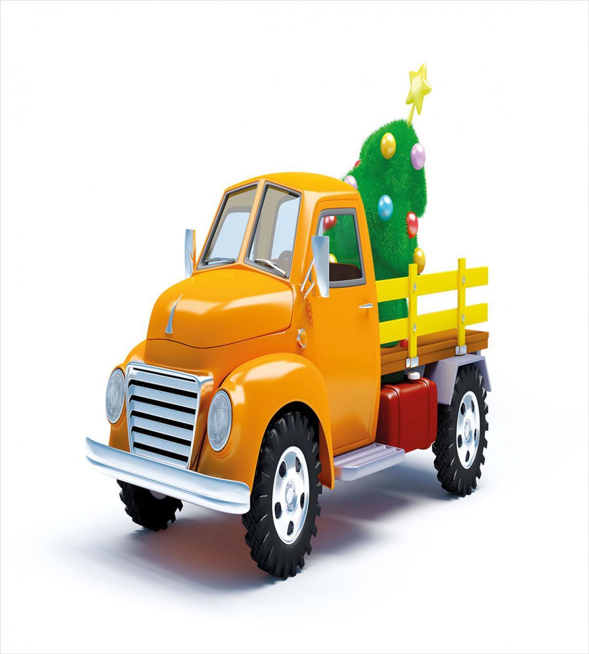 Yellow Vintage Truck — Pattern