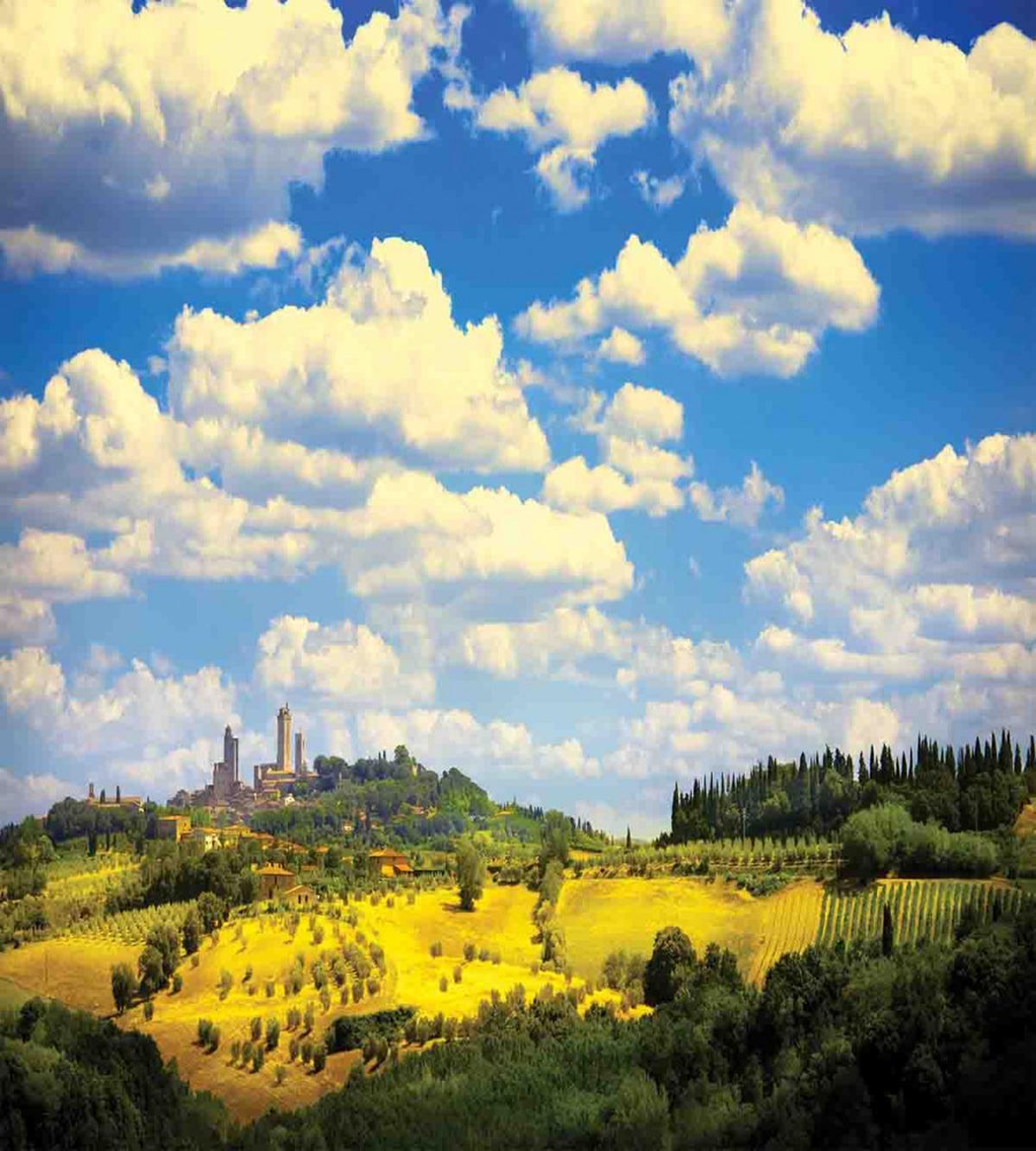 Historic Village Scenery — Pattern