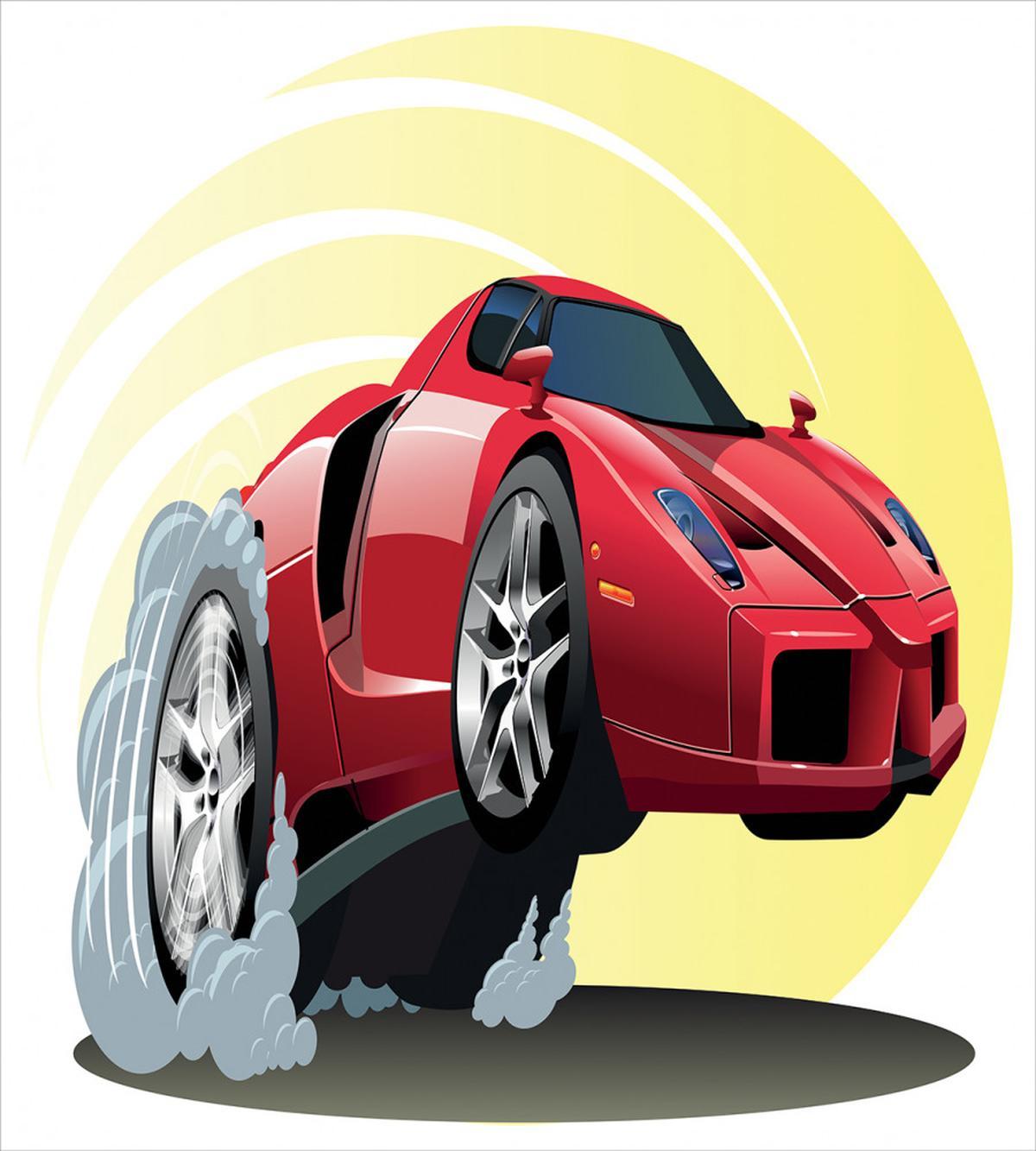 Cartoon Vehicle Powerful — Pattern