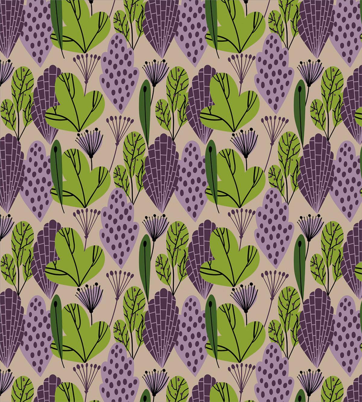 Abstract Leaves Garden — Pattern