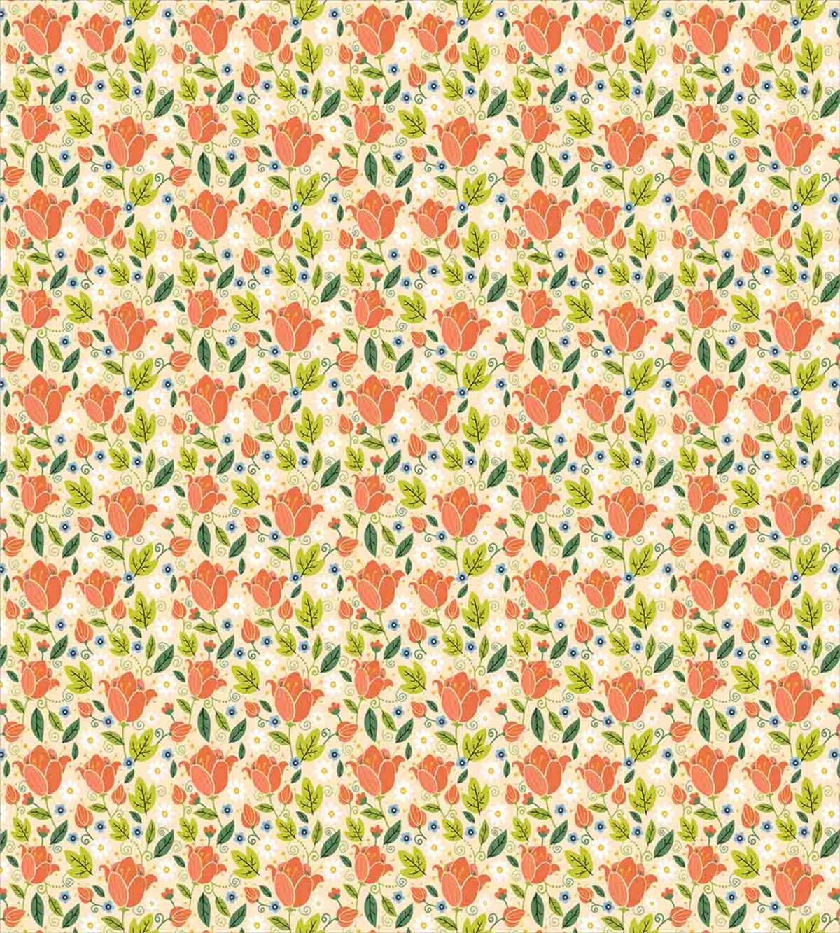 Colorful Spring Tulips — Pattern