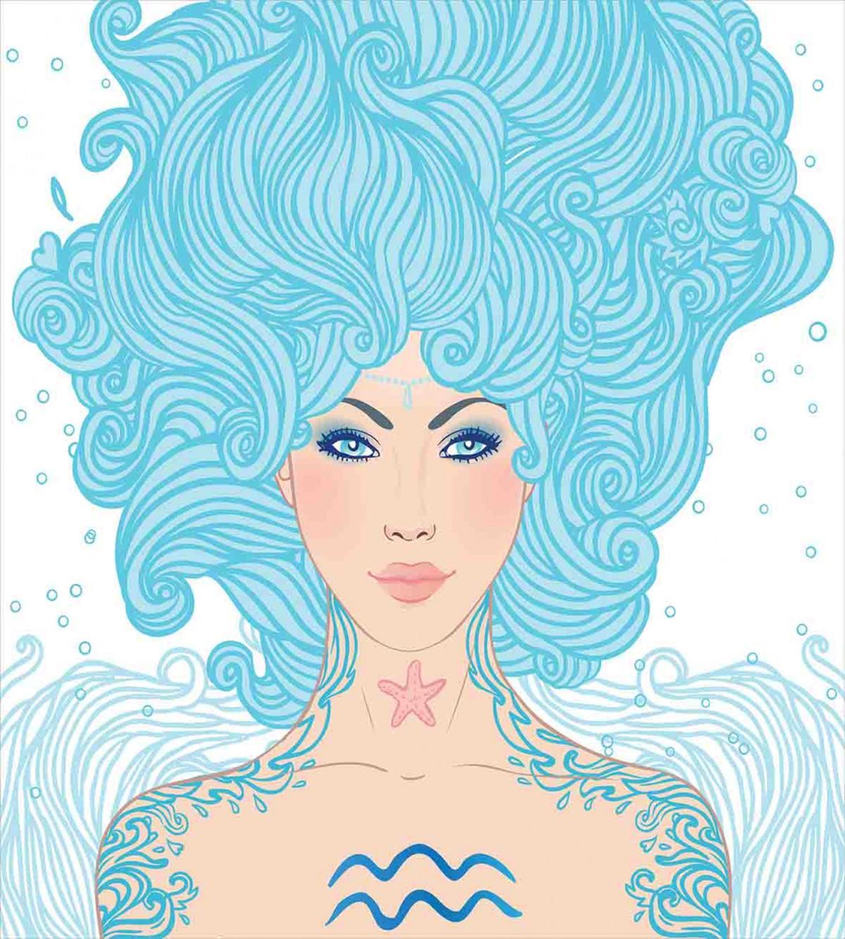 Blue Woman — Pattern