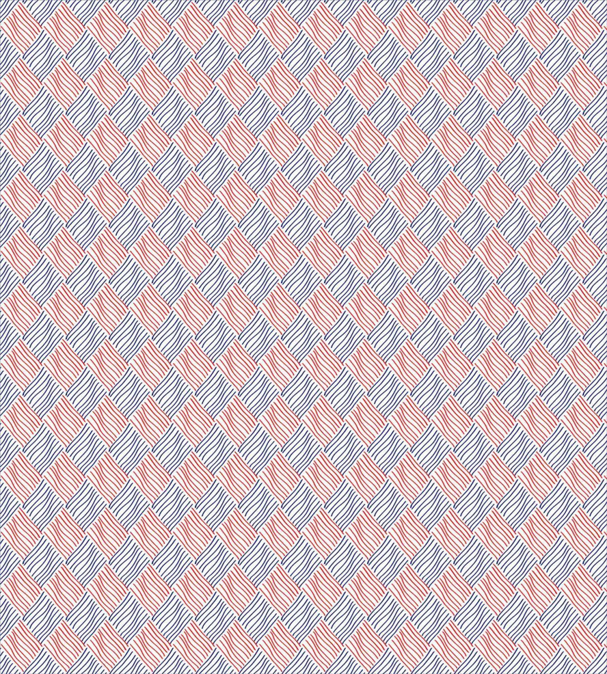 Rhombuses and Lines — Pattern