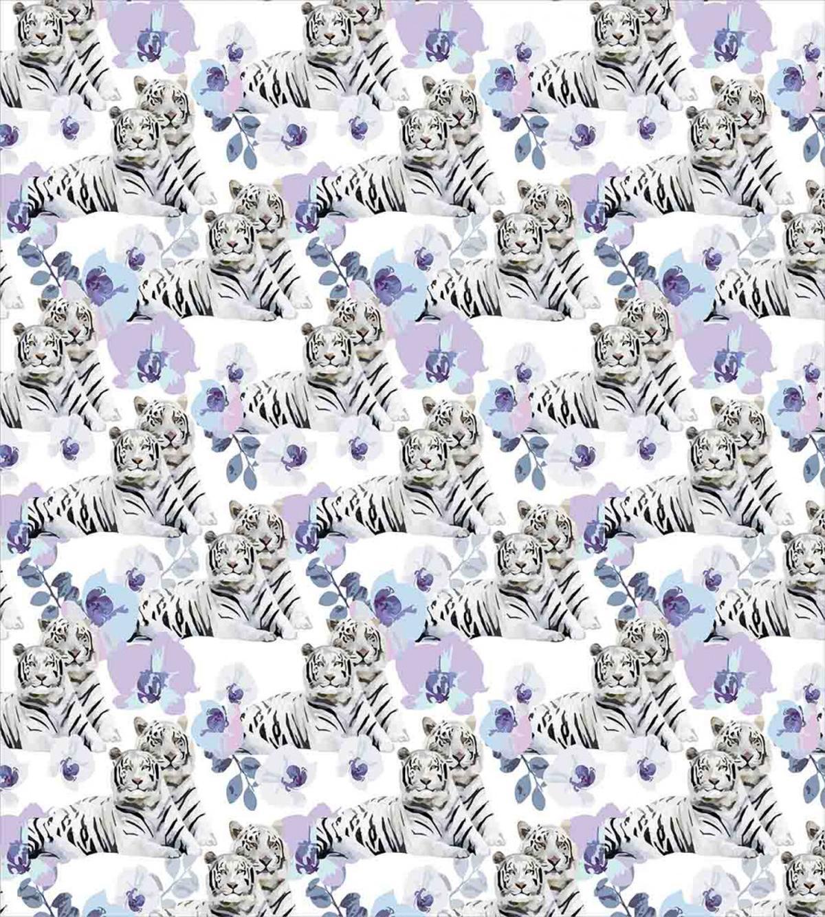 Leopards with Flowers — Pattern