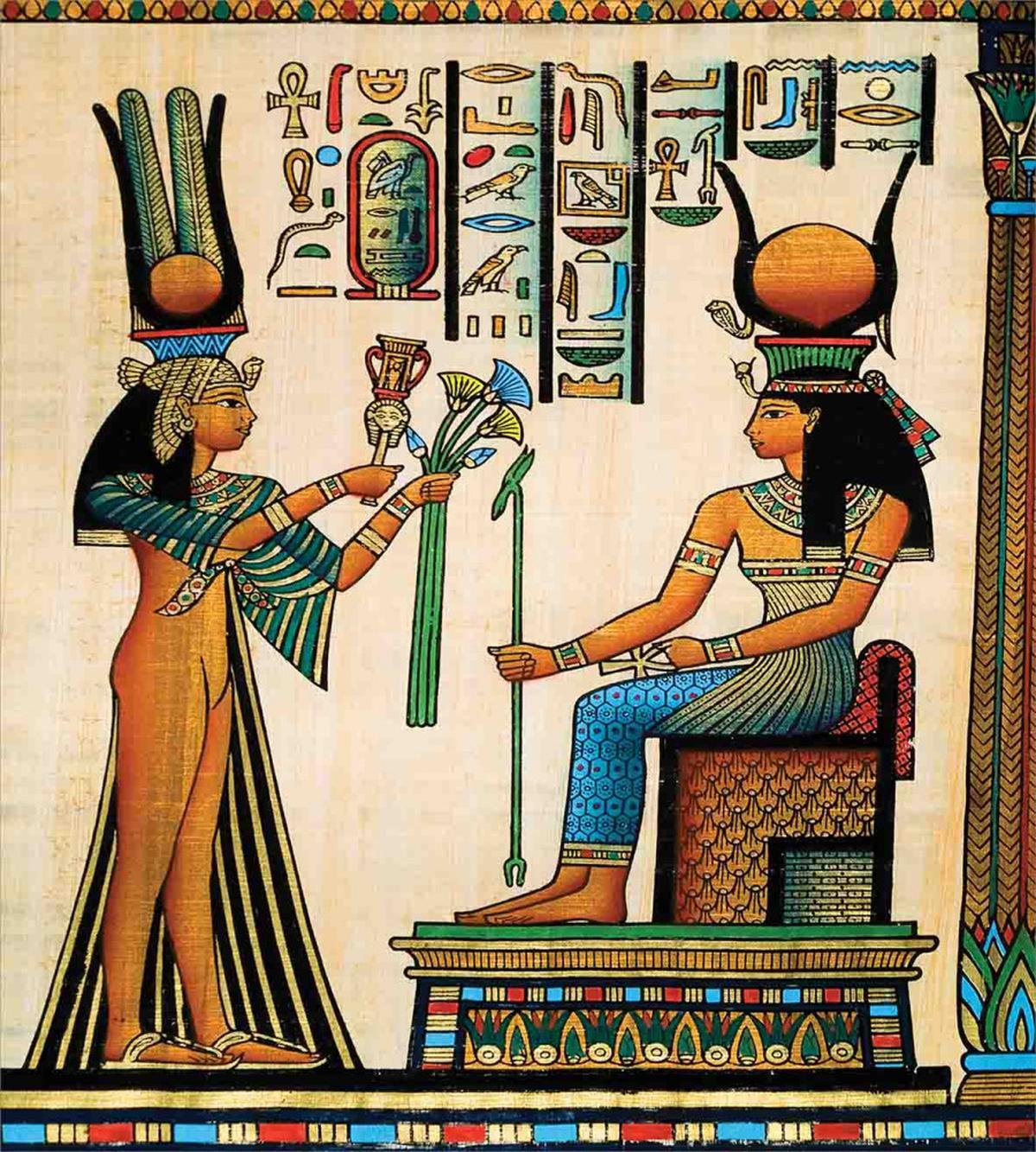 Old Egyptian Papyrus — Pattern