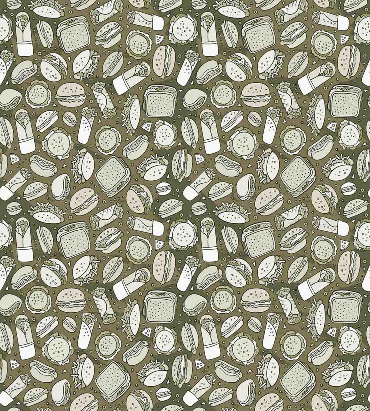 Hand-drawn Food Pattern — Pattern