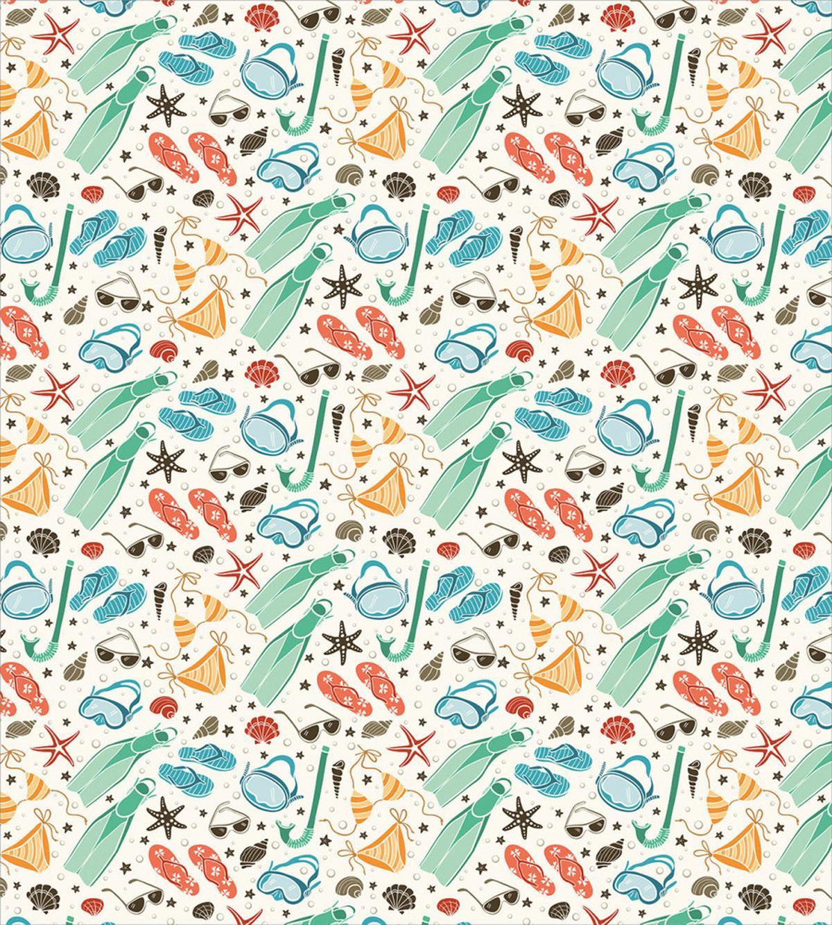 Beach Accessories and Shells — Pattern