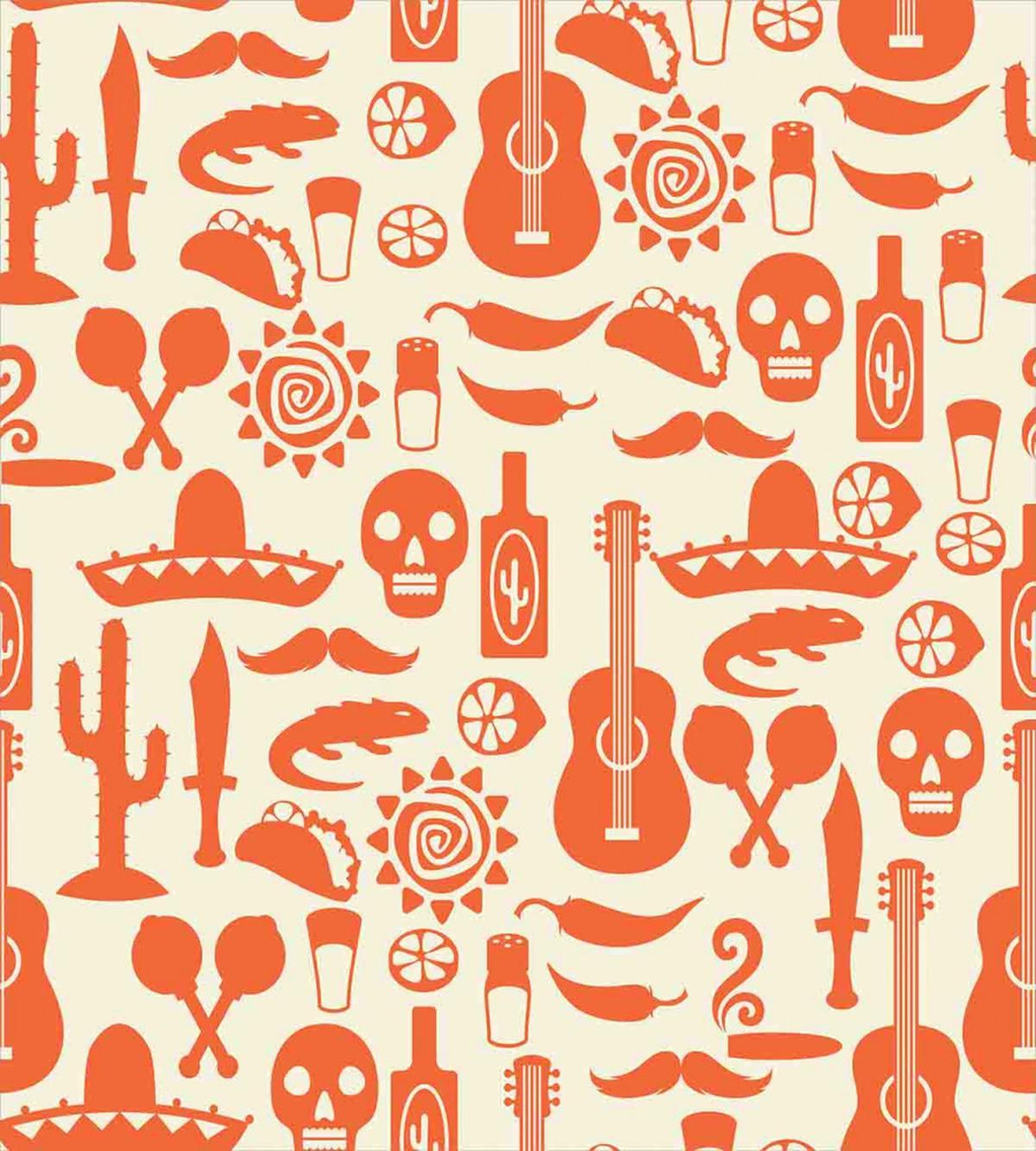 Sombrero Skulls Culture — Pattern