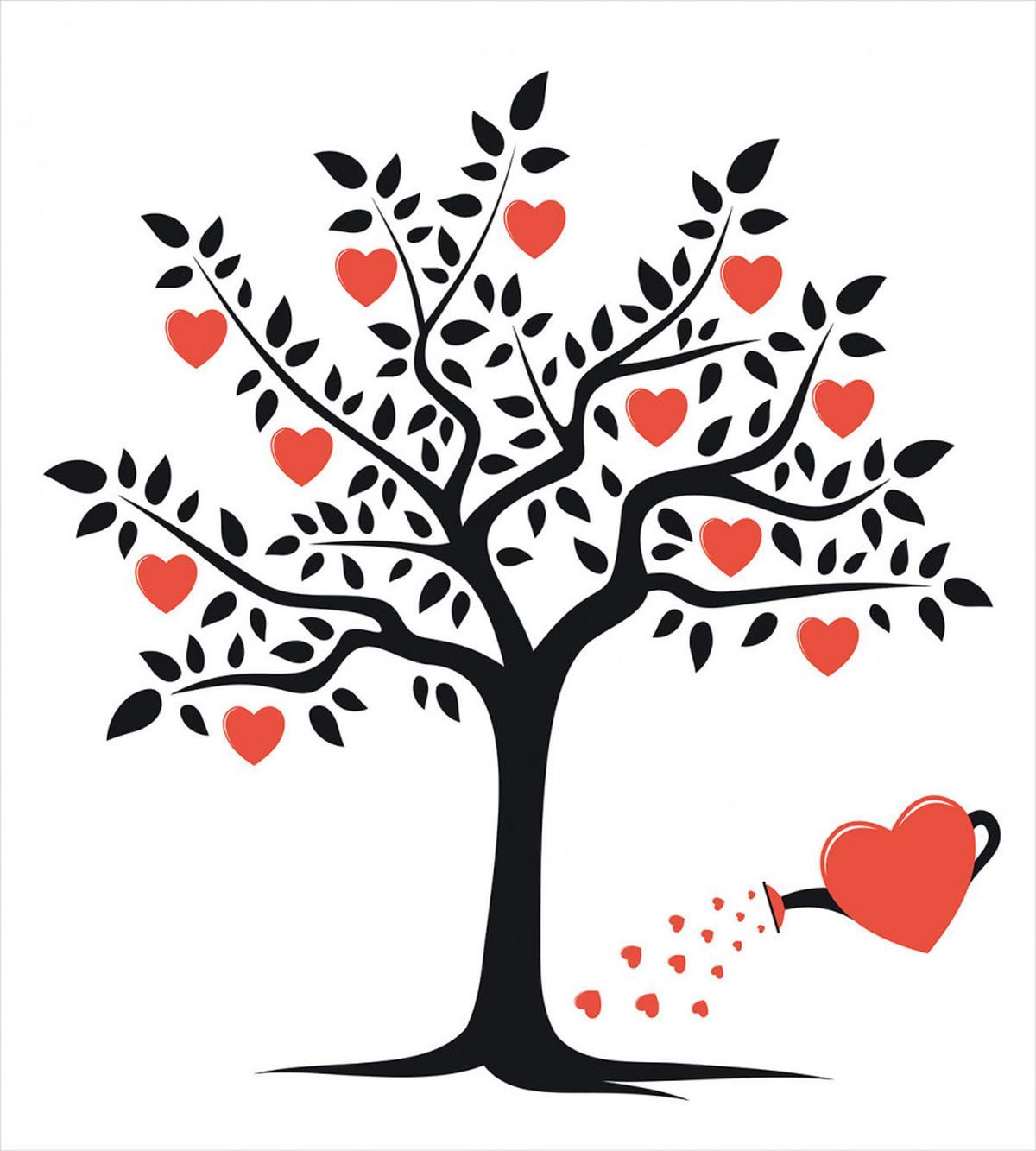 Romantic Love Tree — Pattern