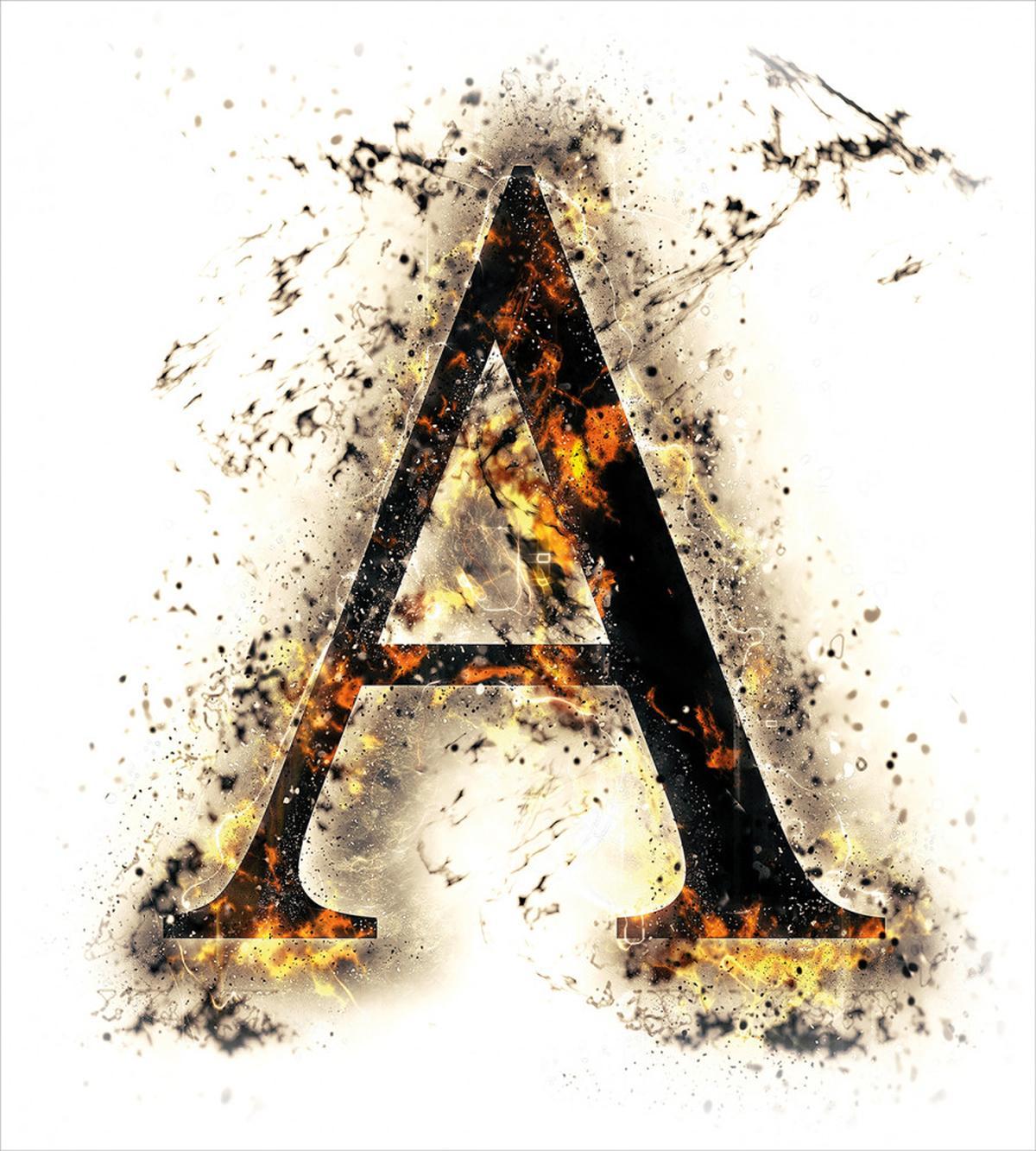 Fiery First Letter — Pattern