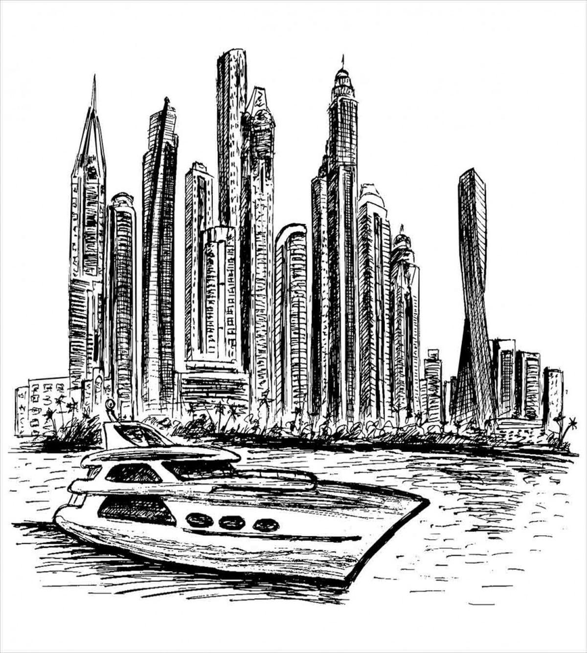 New York Modern Boat — Pattern