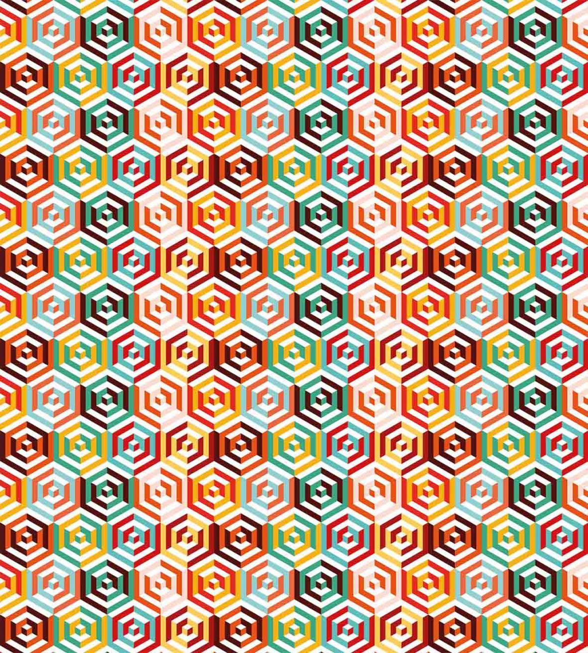 Hexagonal Shape Retro — Pattern