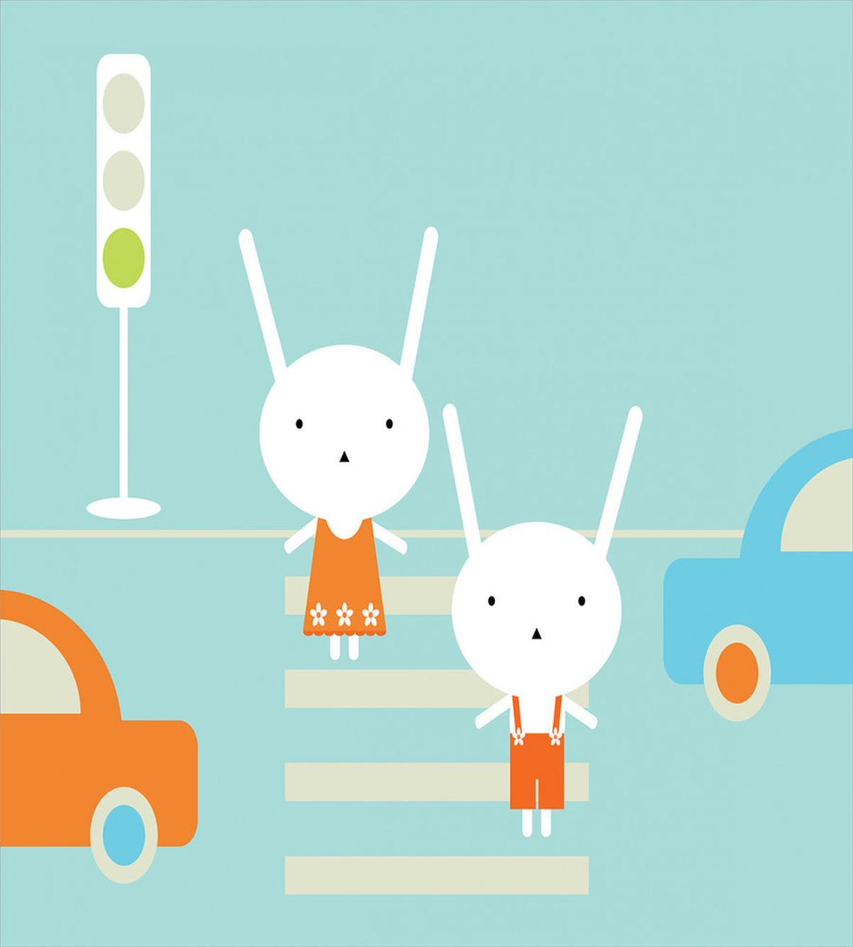 Traffic Rules Boy and Girl — Pattern